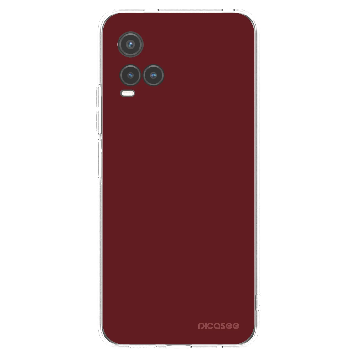 Picasee silikonska prozirna maskica za Vivo Y33s - Red Bliss