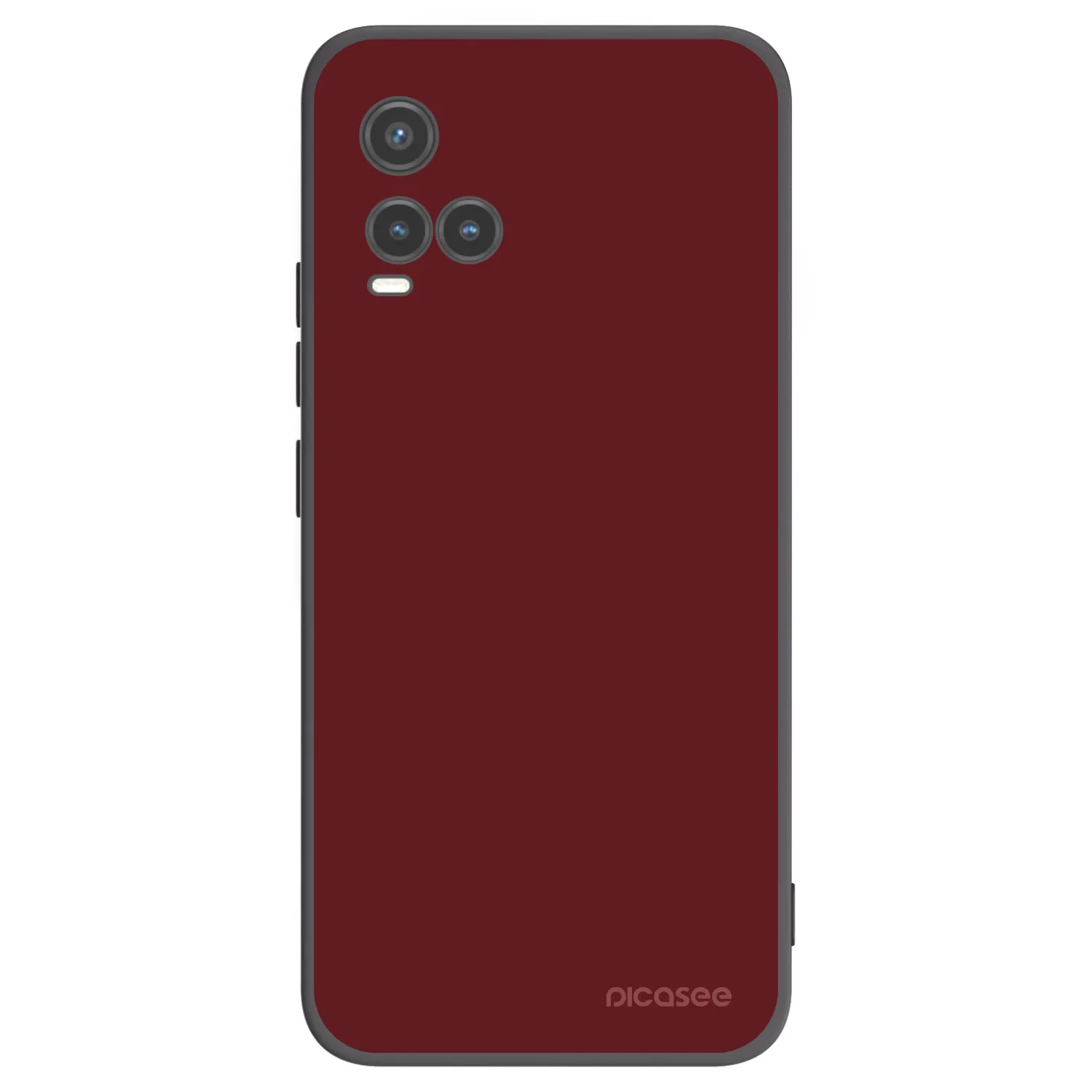 Picasee crna silikonska maskica za Vivo Y33s - Red Bliss