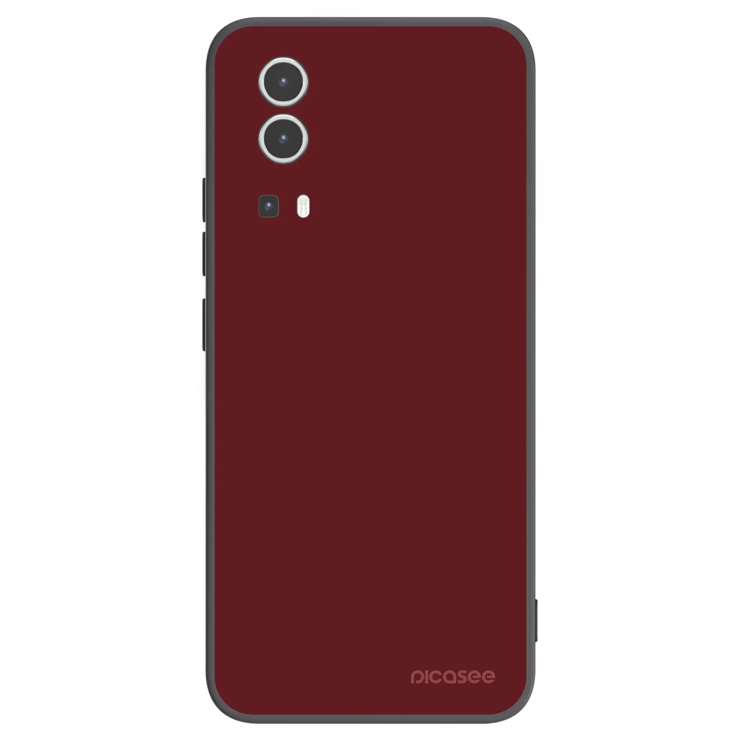 Picasee crna silikonska maskica za Vivo Y72 5G - Red Bliss