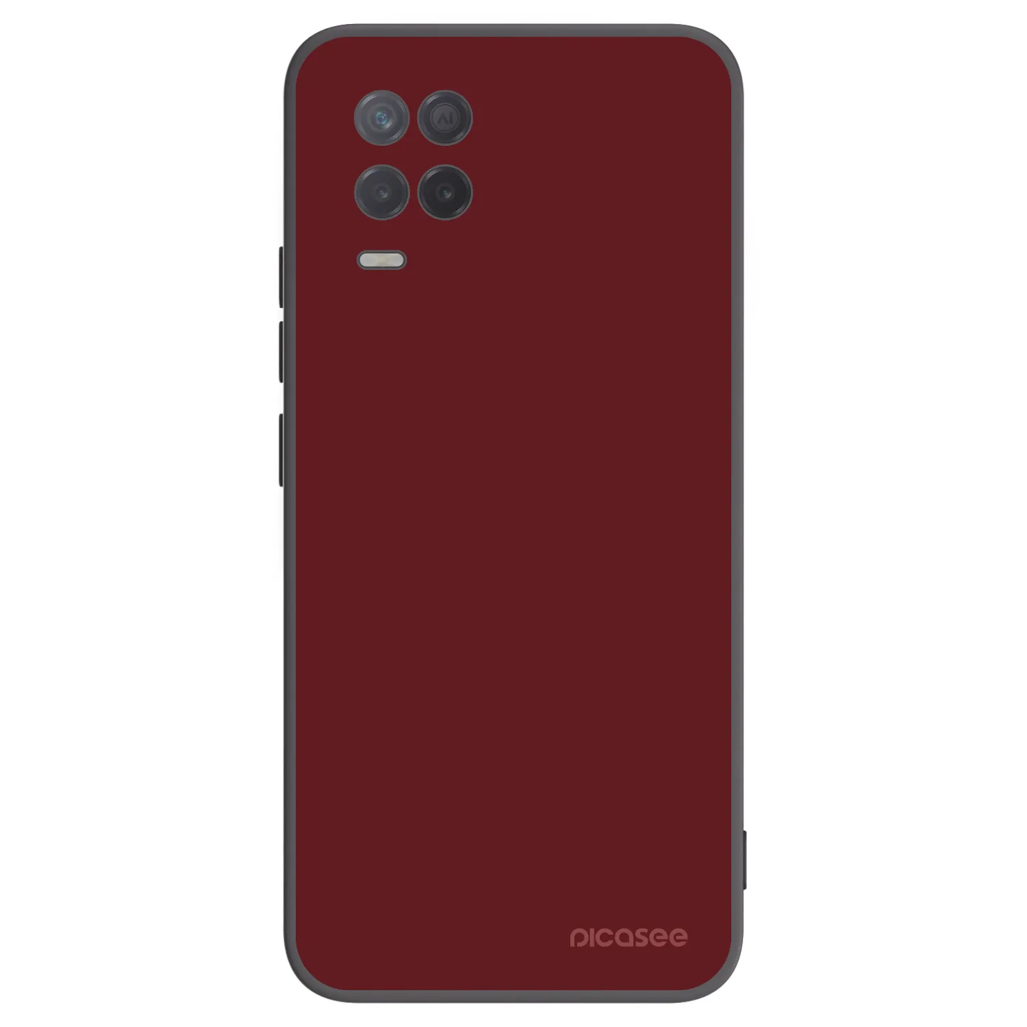 Picasee crna silikonska maskica za Realme 8 5G - Red Bliss