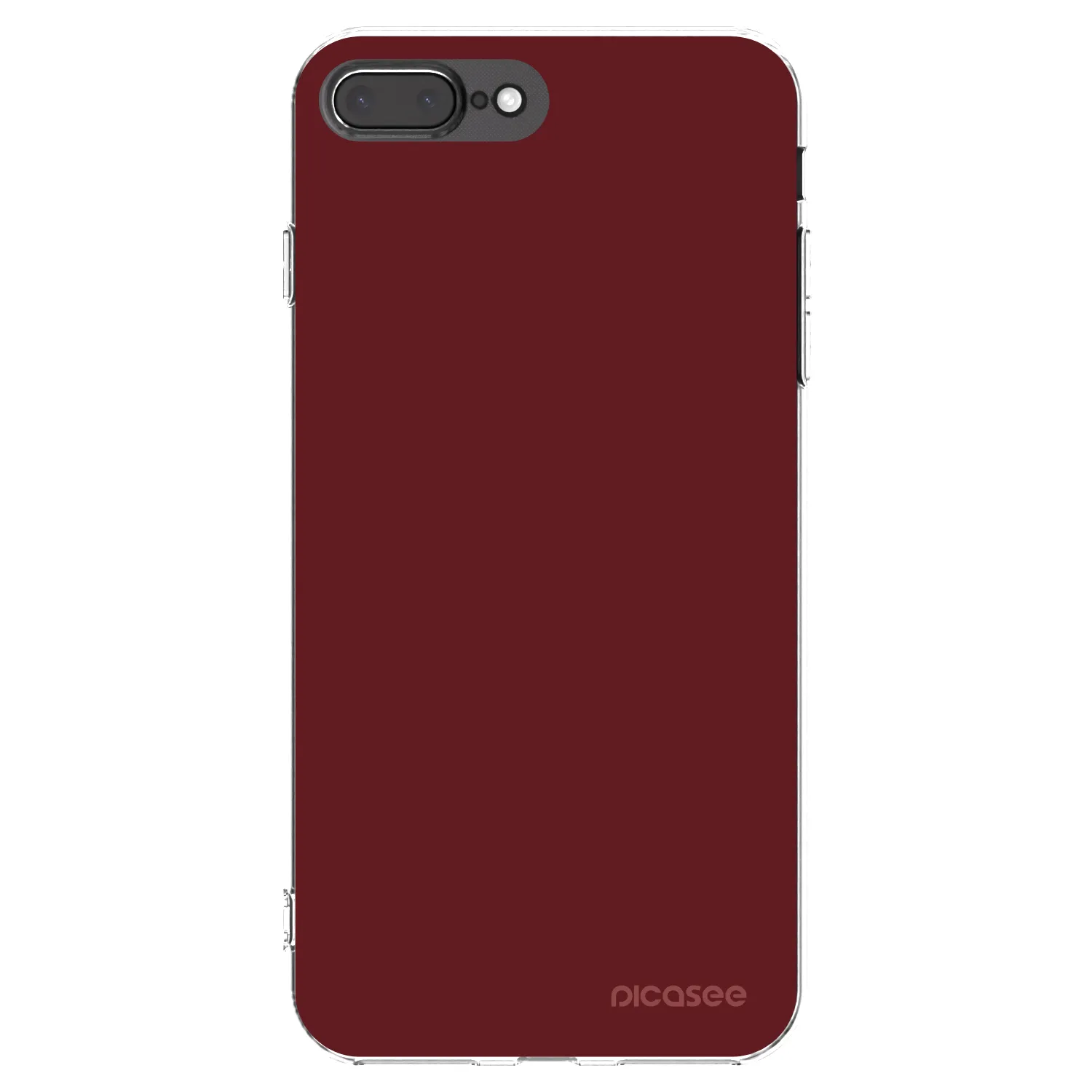 Picasee silikonska prozirna maskica za Apple iPhone 7 Plus - Red Bliss