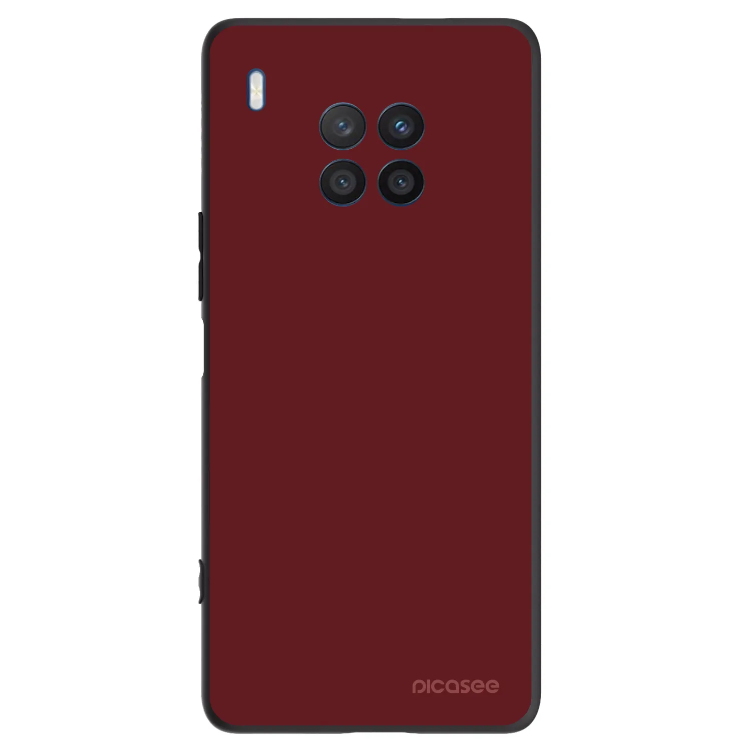 Picasee crna silikonska maskica za Honor 50 Lite - Red Bliss