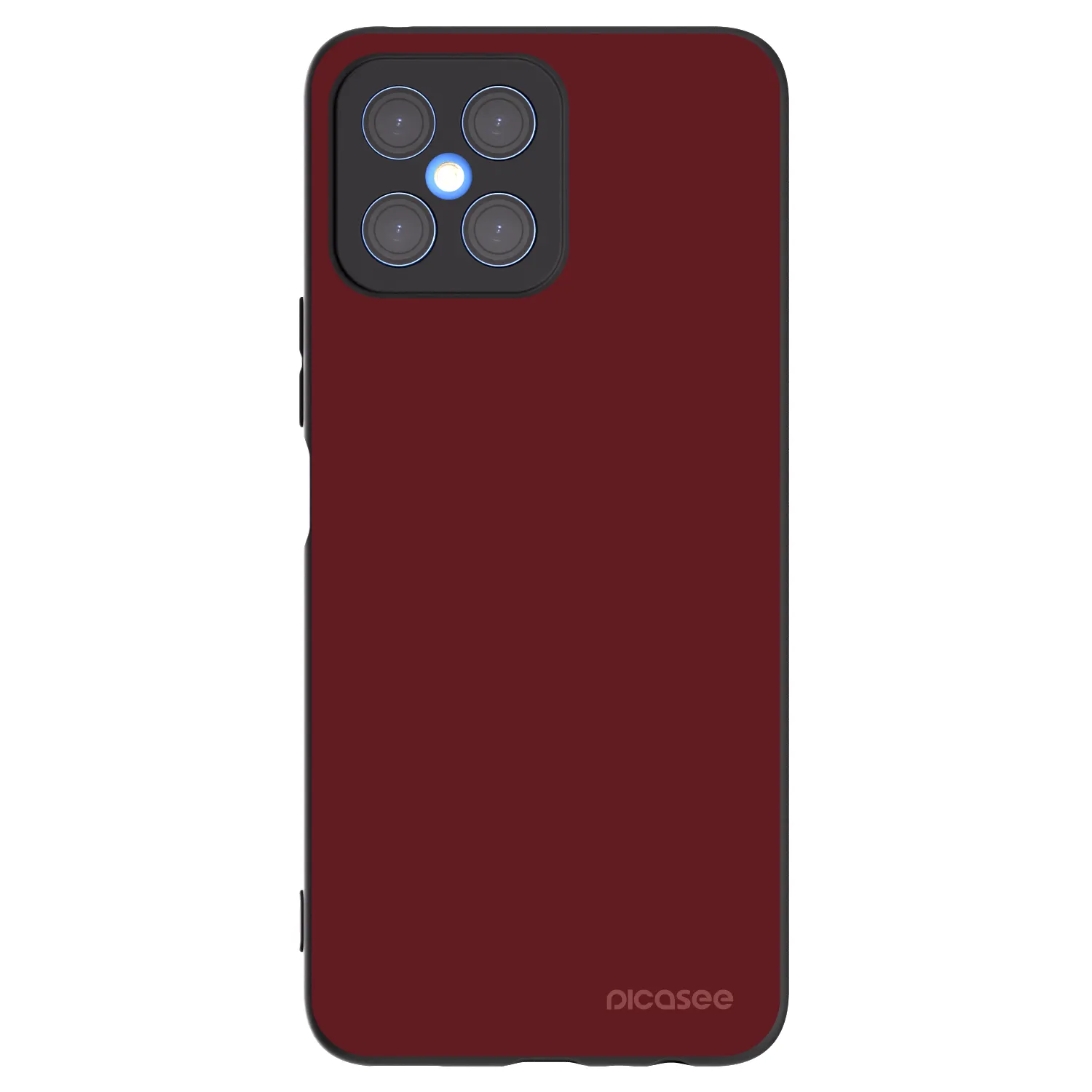 Picasee crna silikonska maskica za Honor X8 4G - Red Bliss