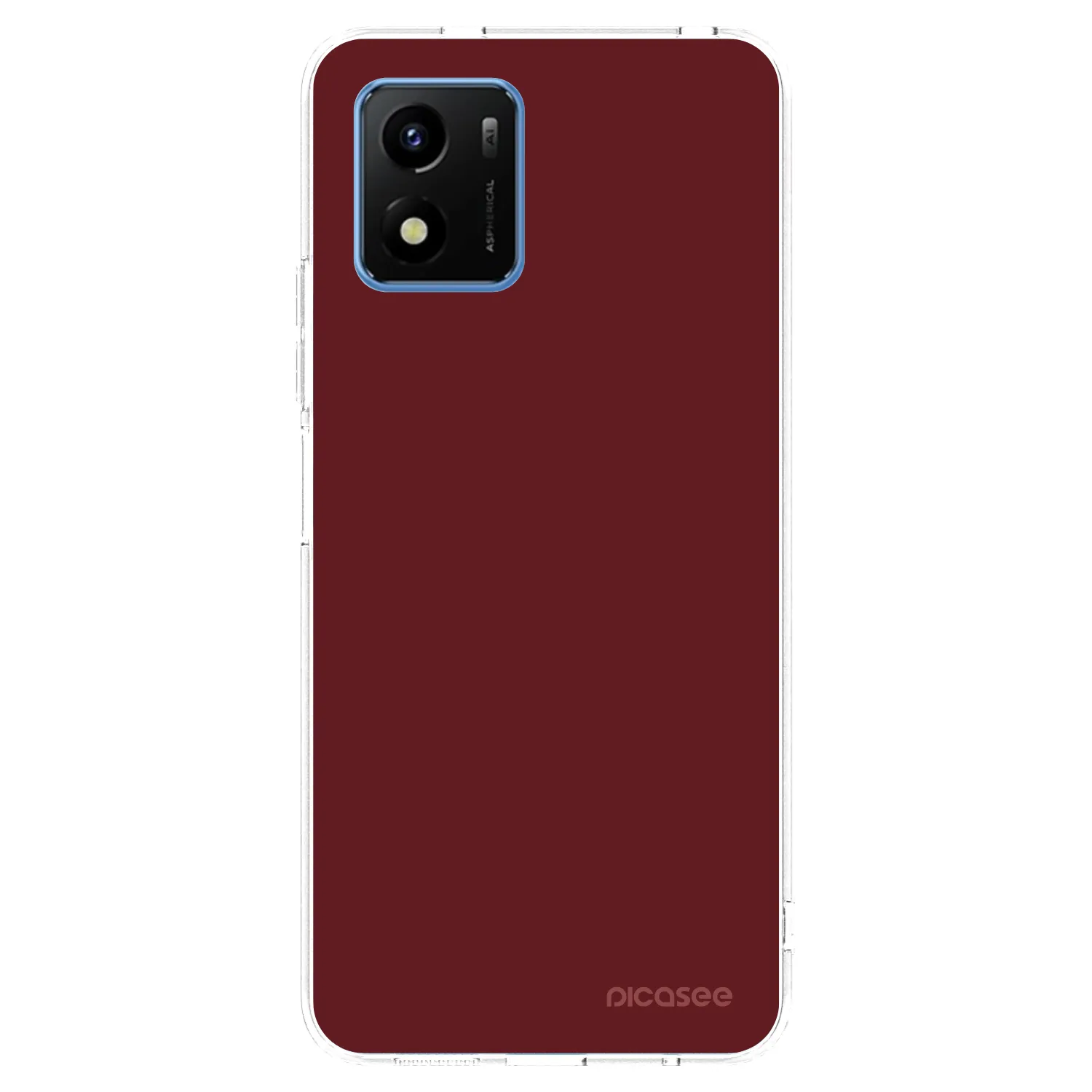Picasee silikonska prozirna maskica za Vivo Y01 - Red Bliss