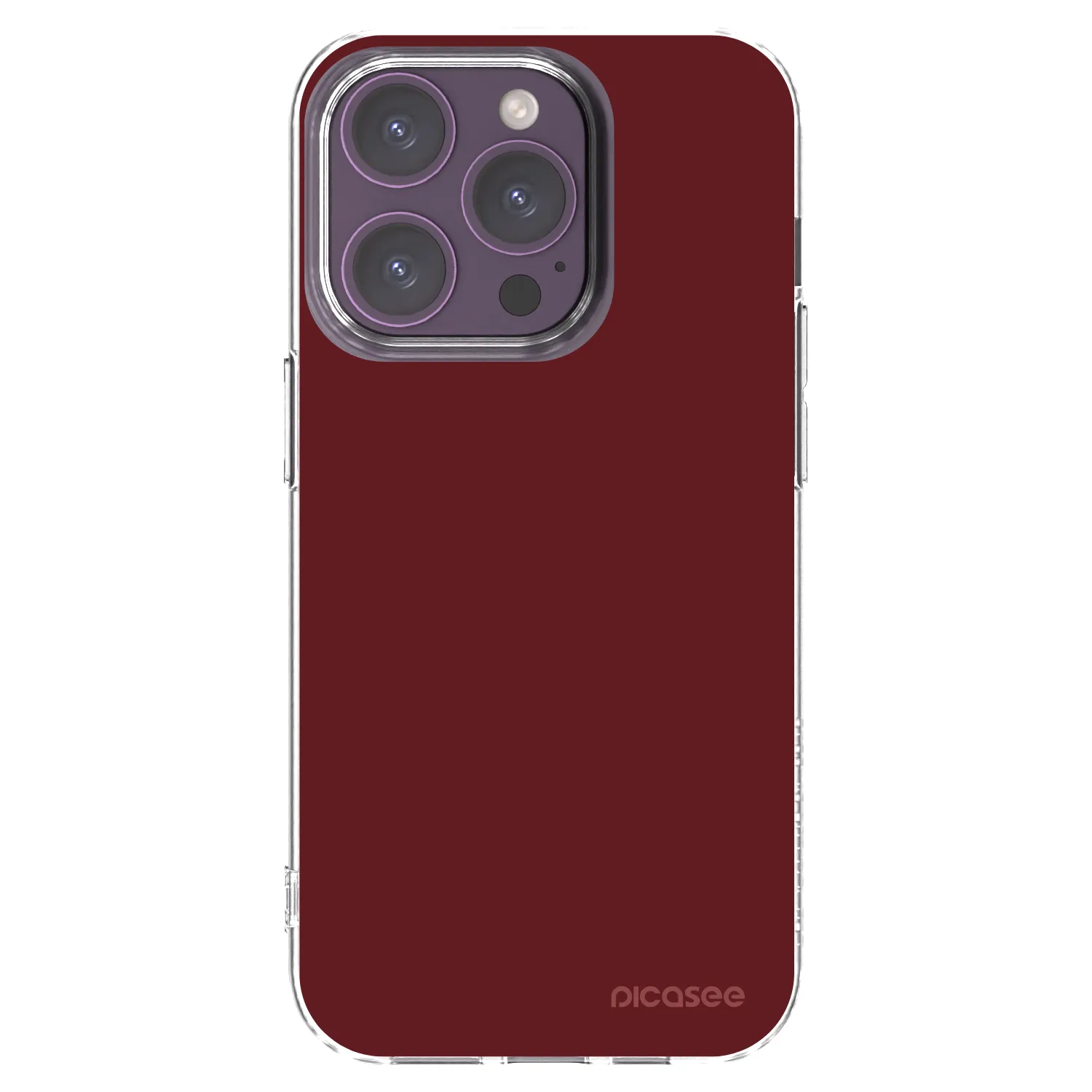Picasee silikonska prozirna maskica za Apple iPhone 14 Pro - Red Bliss