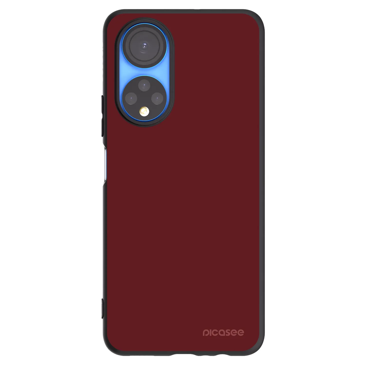 Picasee crna silikonska maskica za Honor X7 - Red Bliss