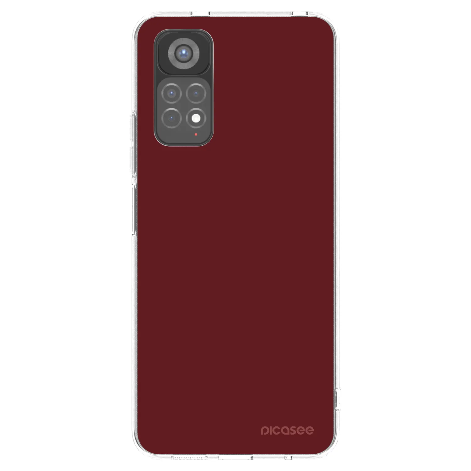 Picasee silikonska prozirna maskica za Xiaomi Redmi Note 11S 5G - Red Bliss