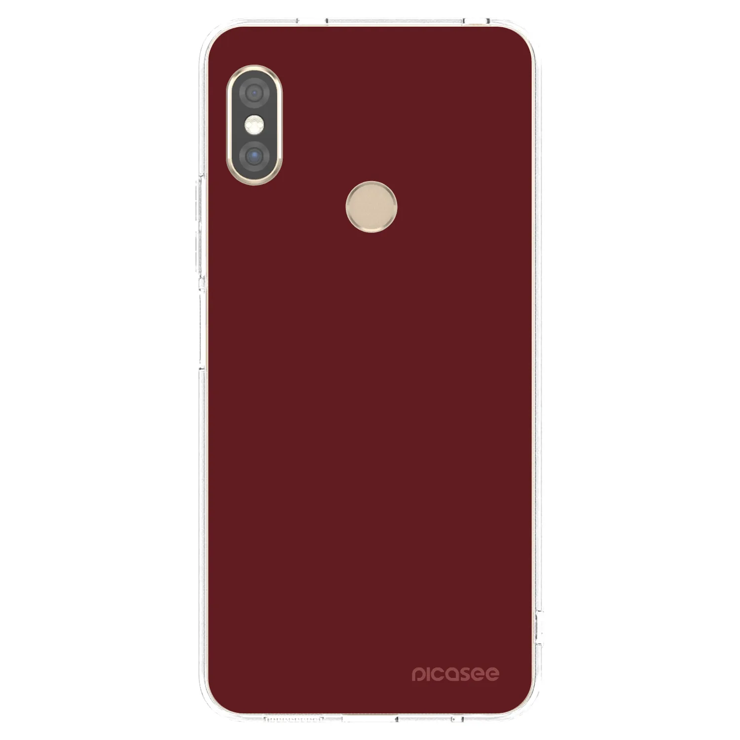 Picasee silikonska prozirna maskica za Xiaomi Redmi Note 5 Global - Red Bliss