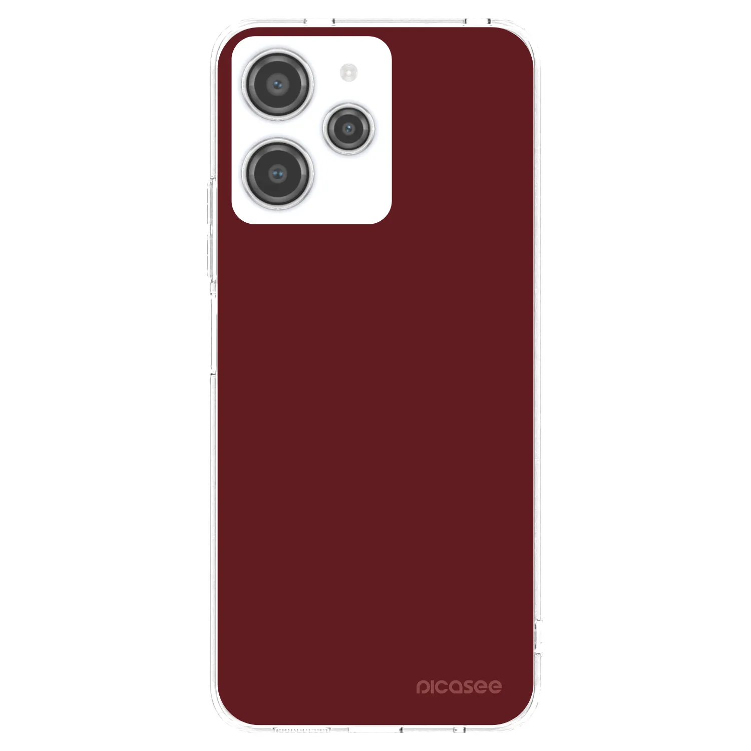 Picasee silikonska prozirna maskica za Xiaomi Redmi 12 4G - Red Bliss