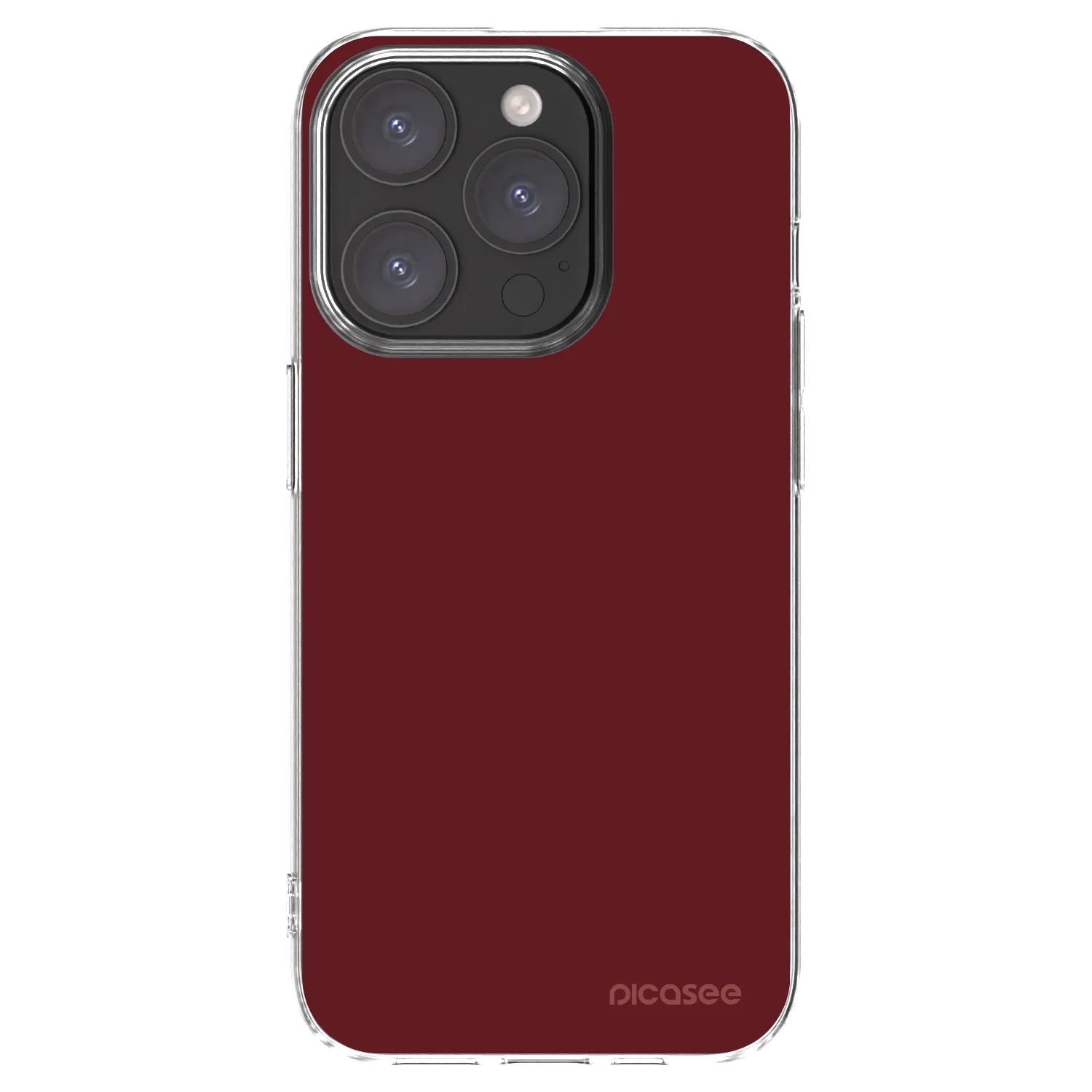 Picasee silikonska prozirna maskica za Apple iPhone 15 Pro - Red Bliss