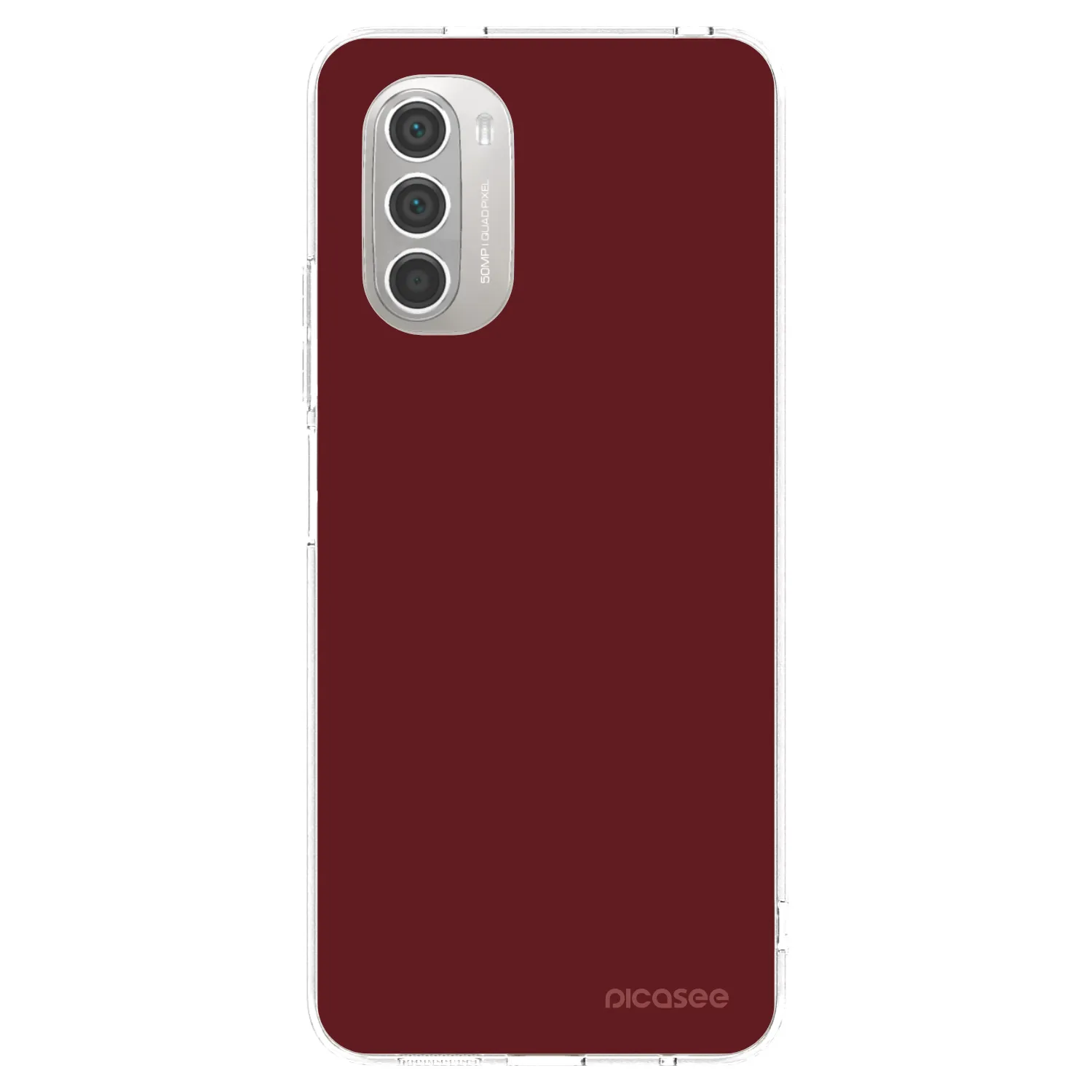 Picasee silikonska prozirna maskica za Motorola Moto G51 - Red Bliss