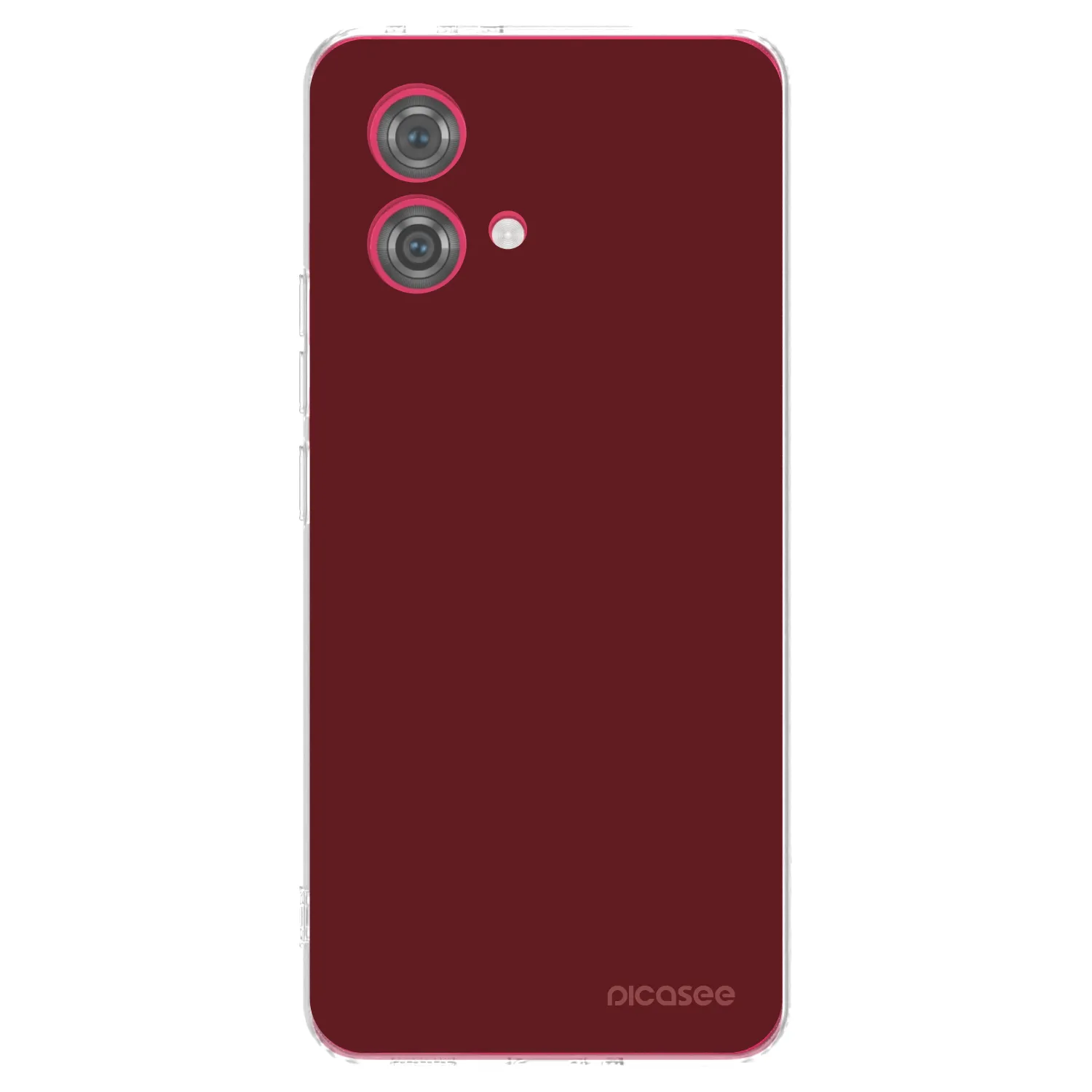 Picasee silikonska prozirna maskica za Motorola Moto G84 5G - Red Bliss