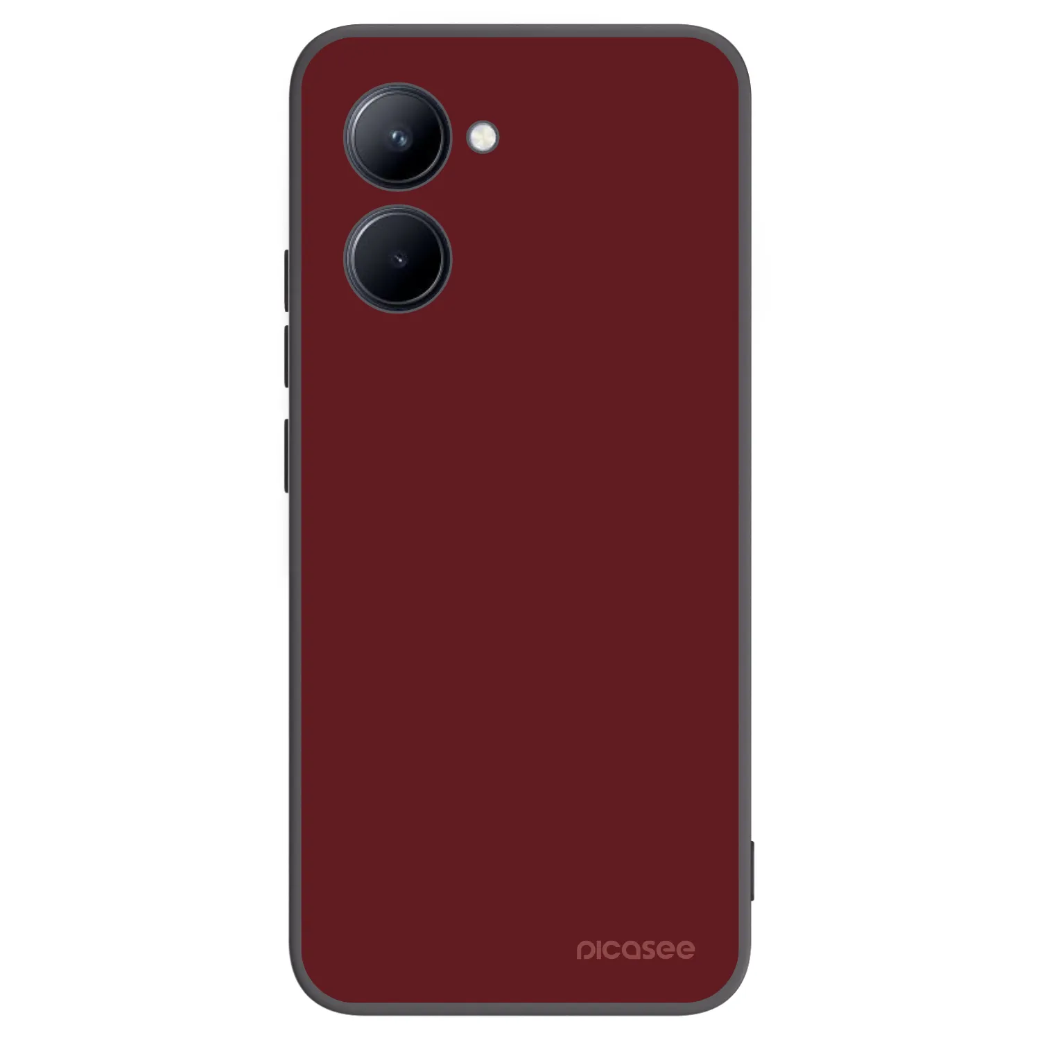 Picasee crna silikonska maskica za Realme C33 (2023) - Red Bliss