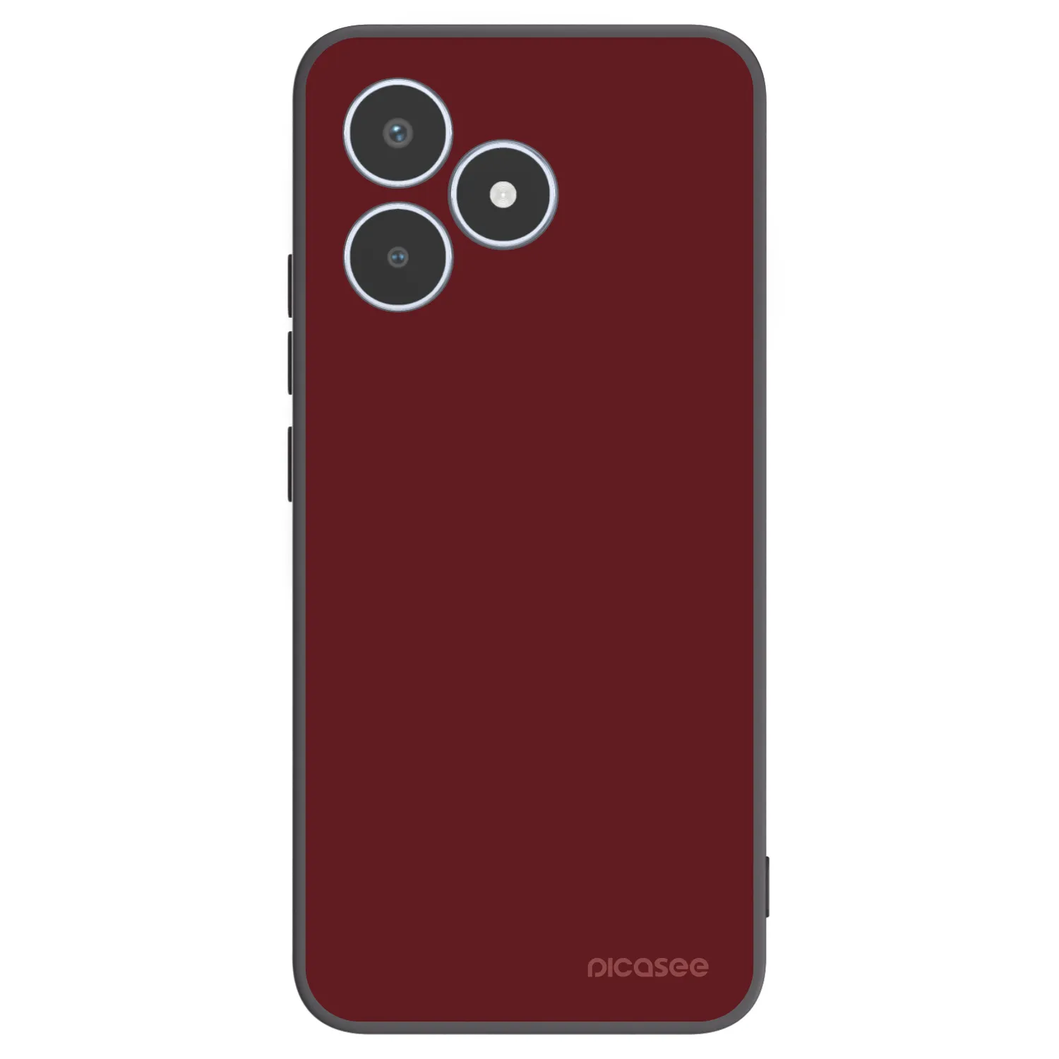 Picasee crna silikonska maskica za Realme C53 - Red Bliss