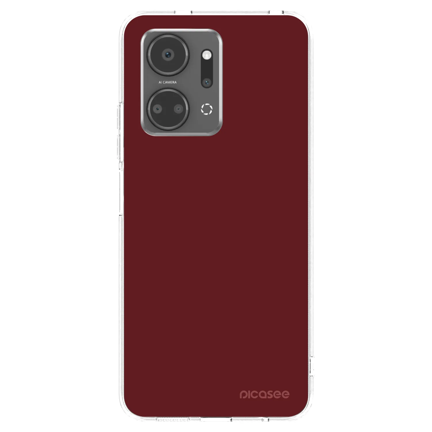 Picasee silikonska prozirna maskica za Honor X7a - Red Bliss