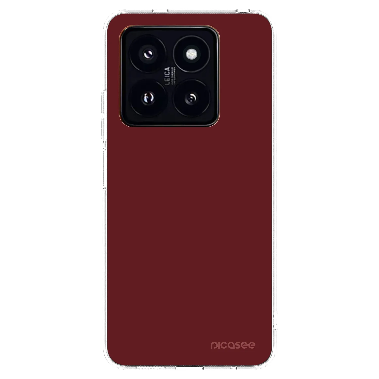 Picasee silikonska prozirna maskica za Xiaomi 14 Pro - Red Bliss
