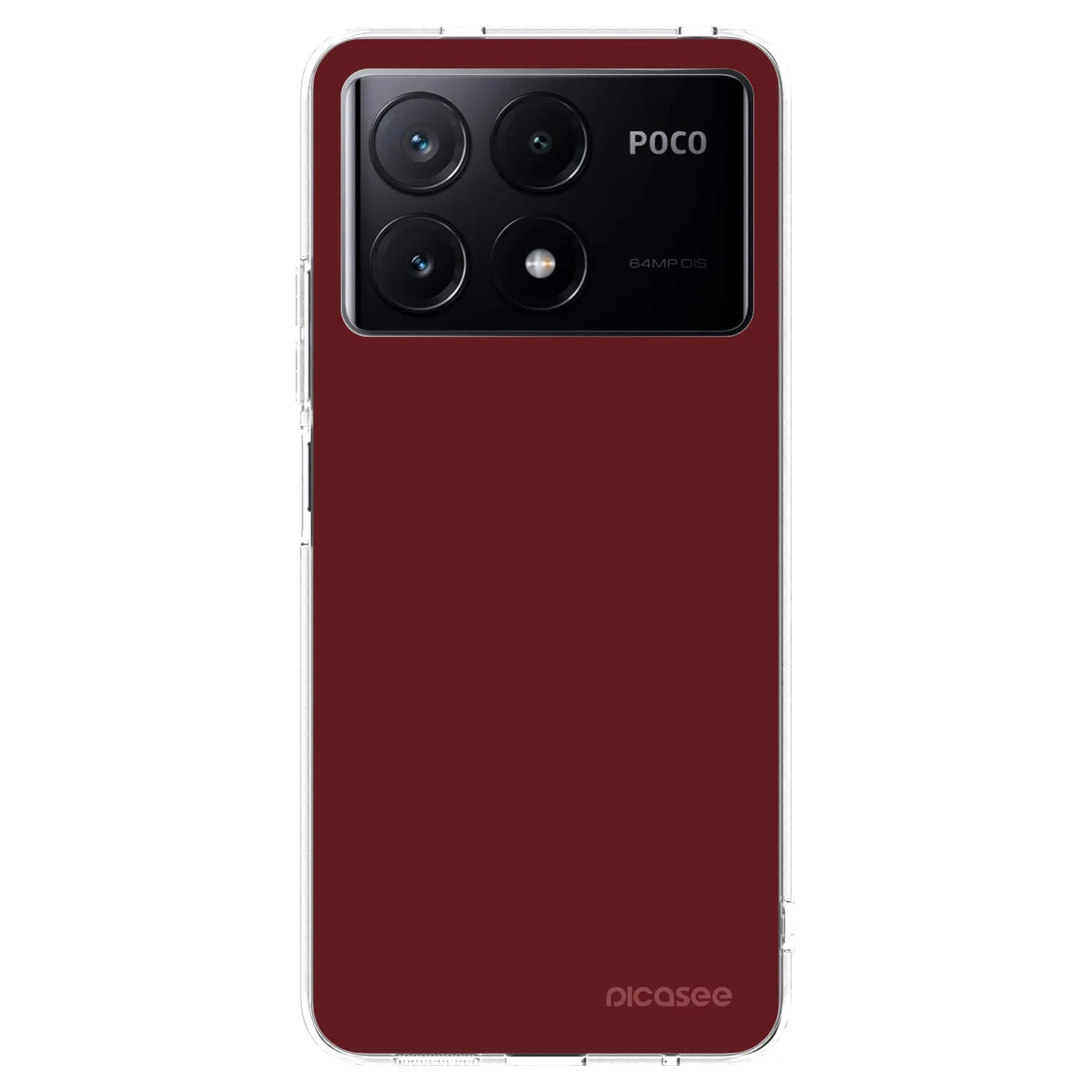 Picasee silikonska prozirna maskica za Xiaomi Poco X6 Pro - Red Bliss
