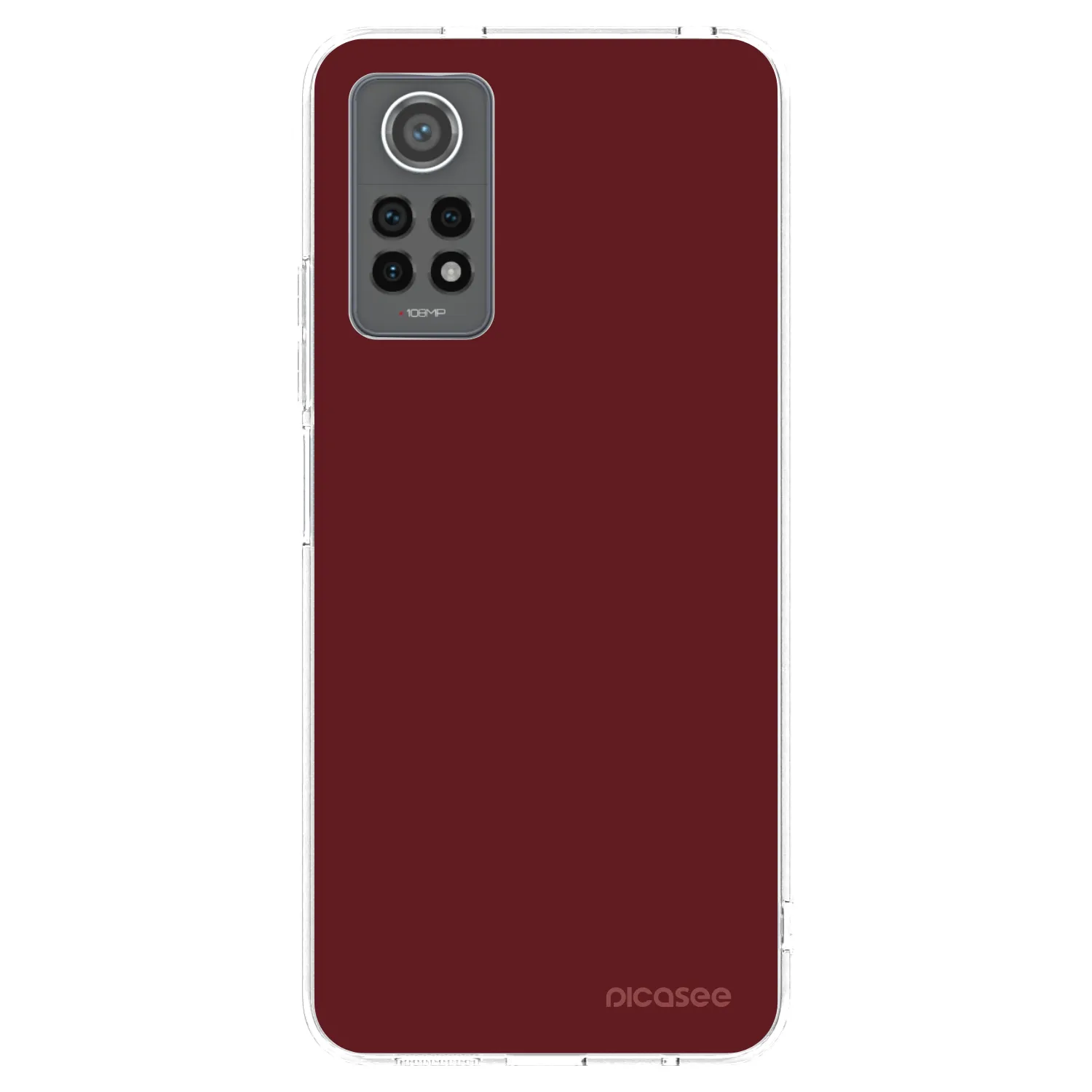 Picasee silikonska prozirna maskica za Xiaomi Redmi Note 12 Pro 4G - Red Bliss
