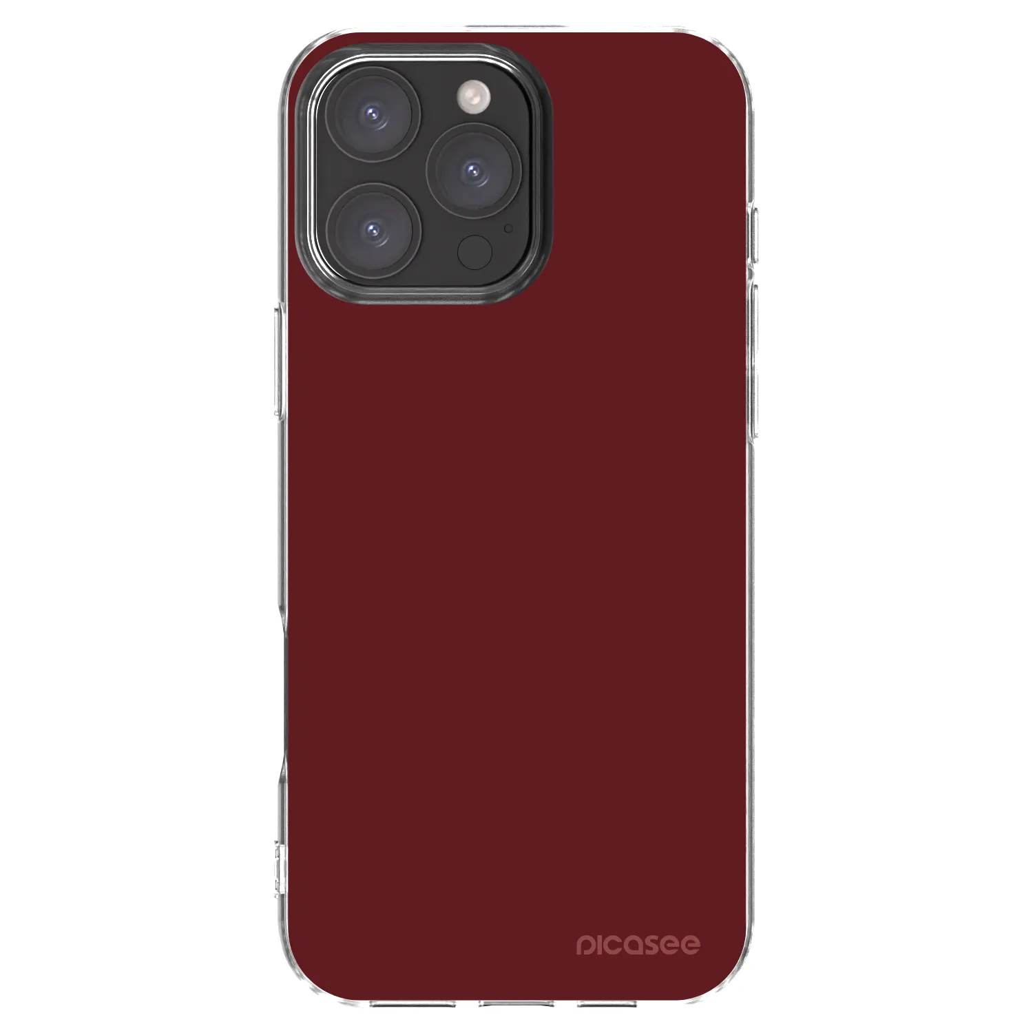 Picasee silikonska prozirna maskica za Apple iPhone 16 Pro Max - Red Bliss