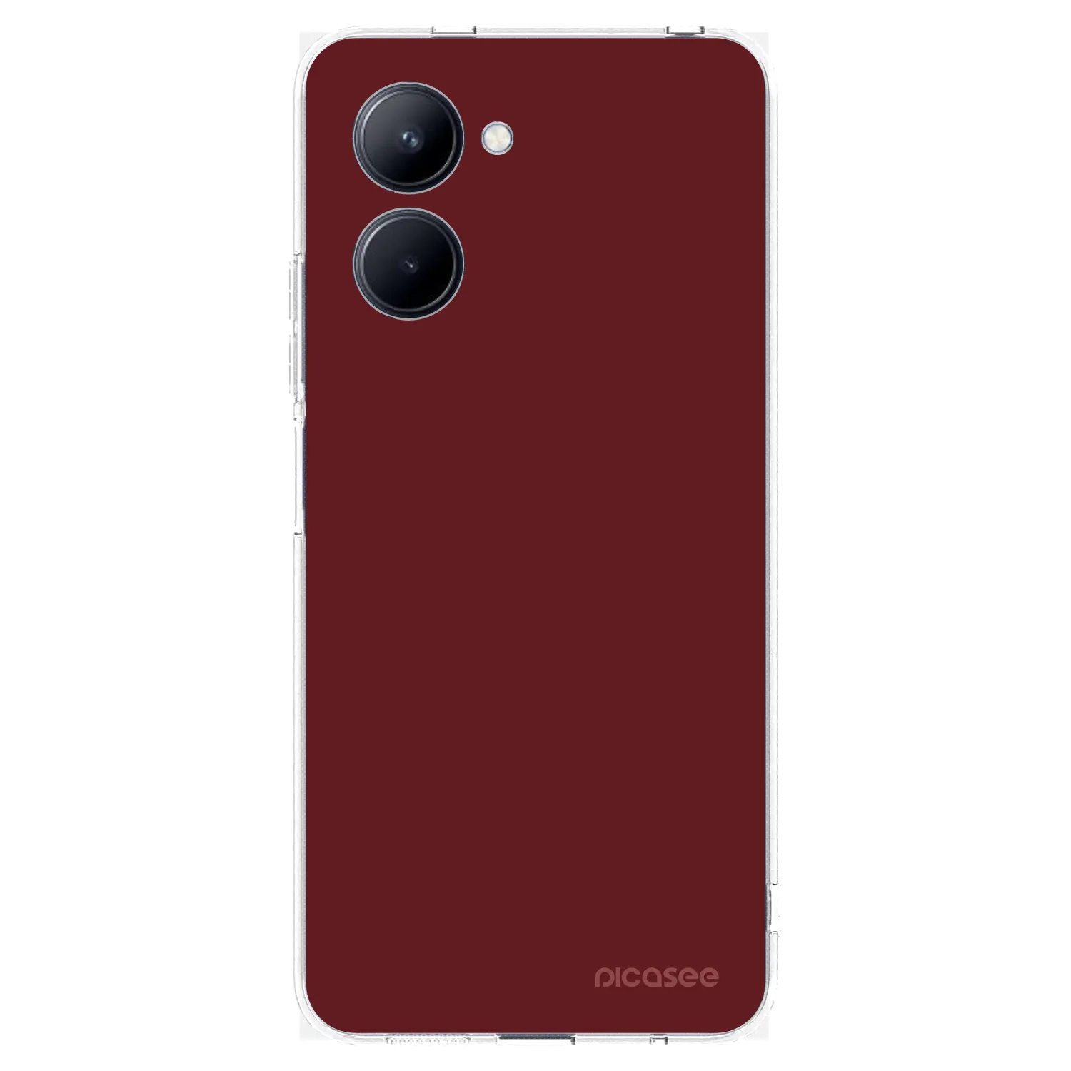 Picasee silikonska prozirna maskica za Realme C33 (2023) - Red Bliss