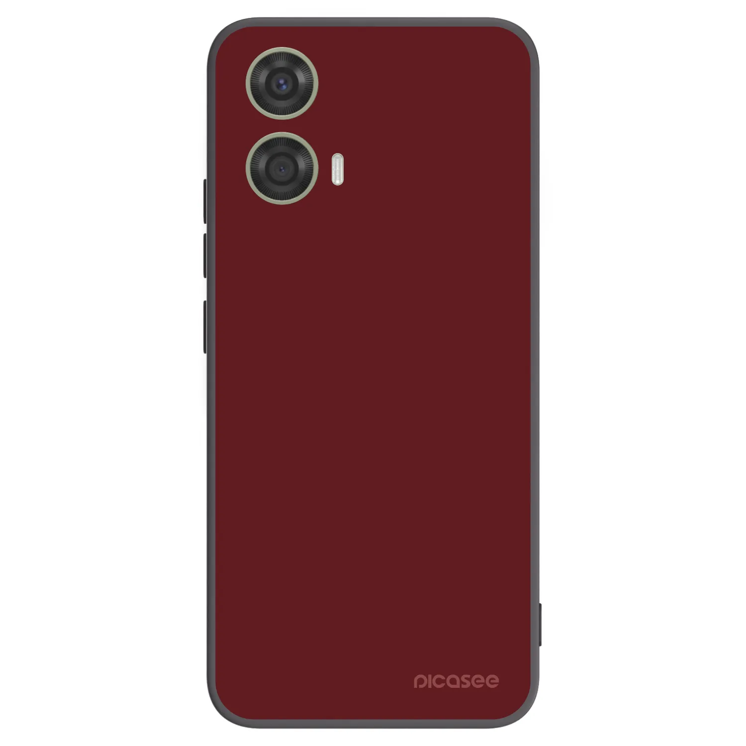 Picasee crna silikonska maskica za Motorola Moto G24 - Red Bliss