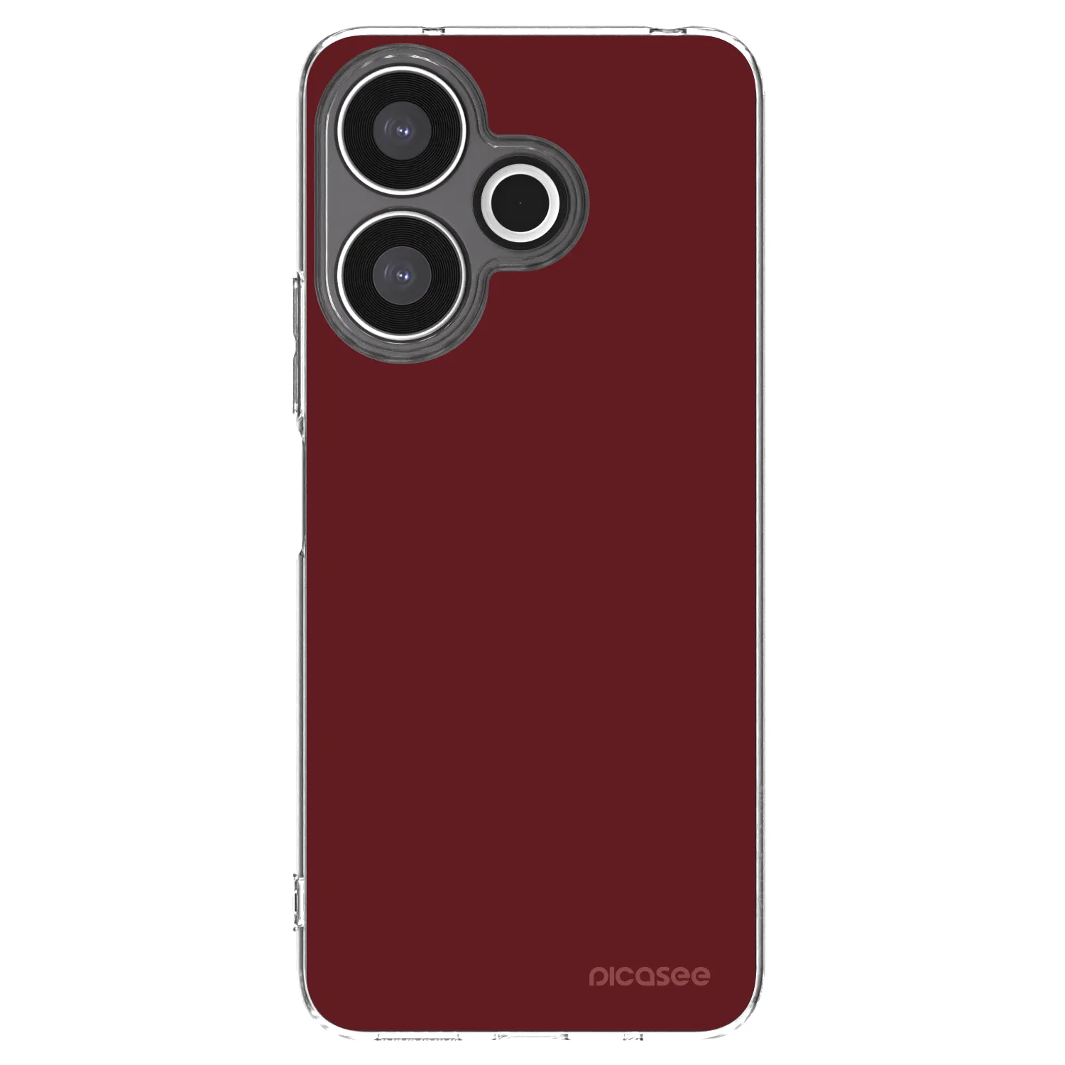 Picasee silikonska prozirna maskica za Xiaomi Redmi 13 4G - Red Bliss