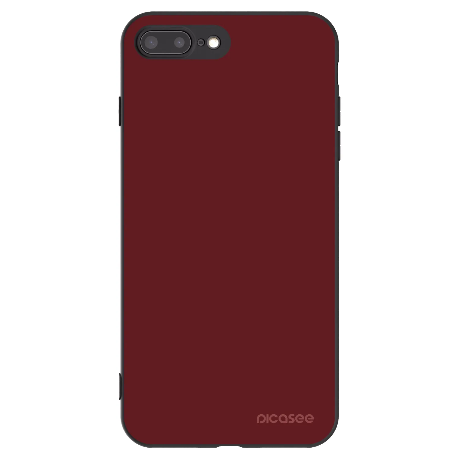 Picasee crna silikonska maskica za Apple iPhone 7 Plus - Red Bliss
