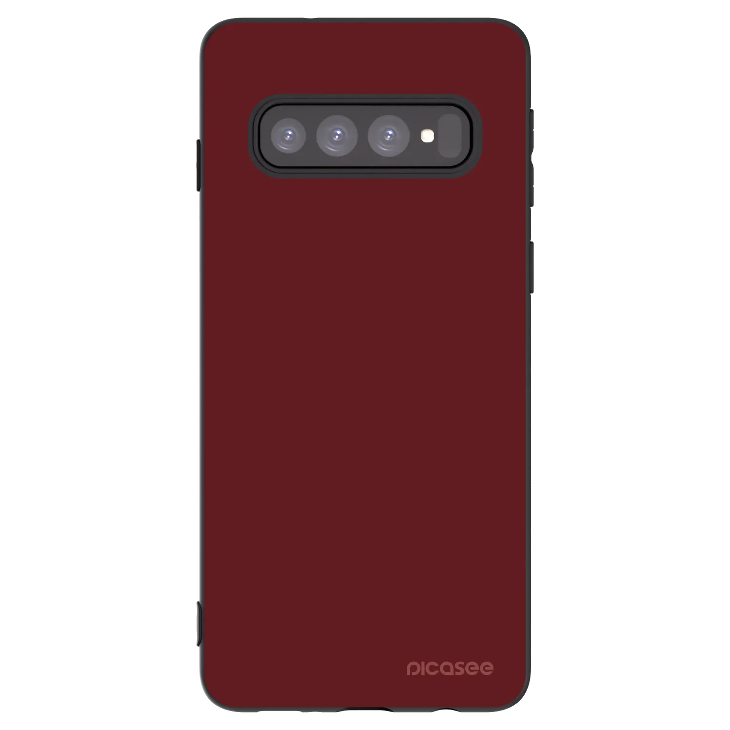 Picasee crna silikonska maskica za Samsung Galaxy S10 G973 - Red Bliss