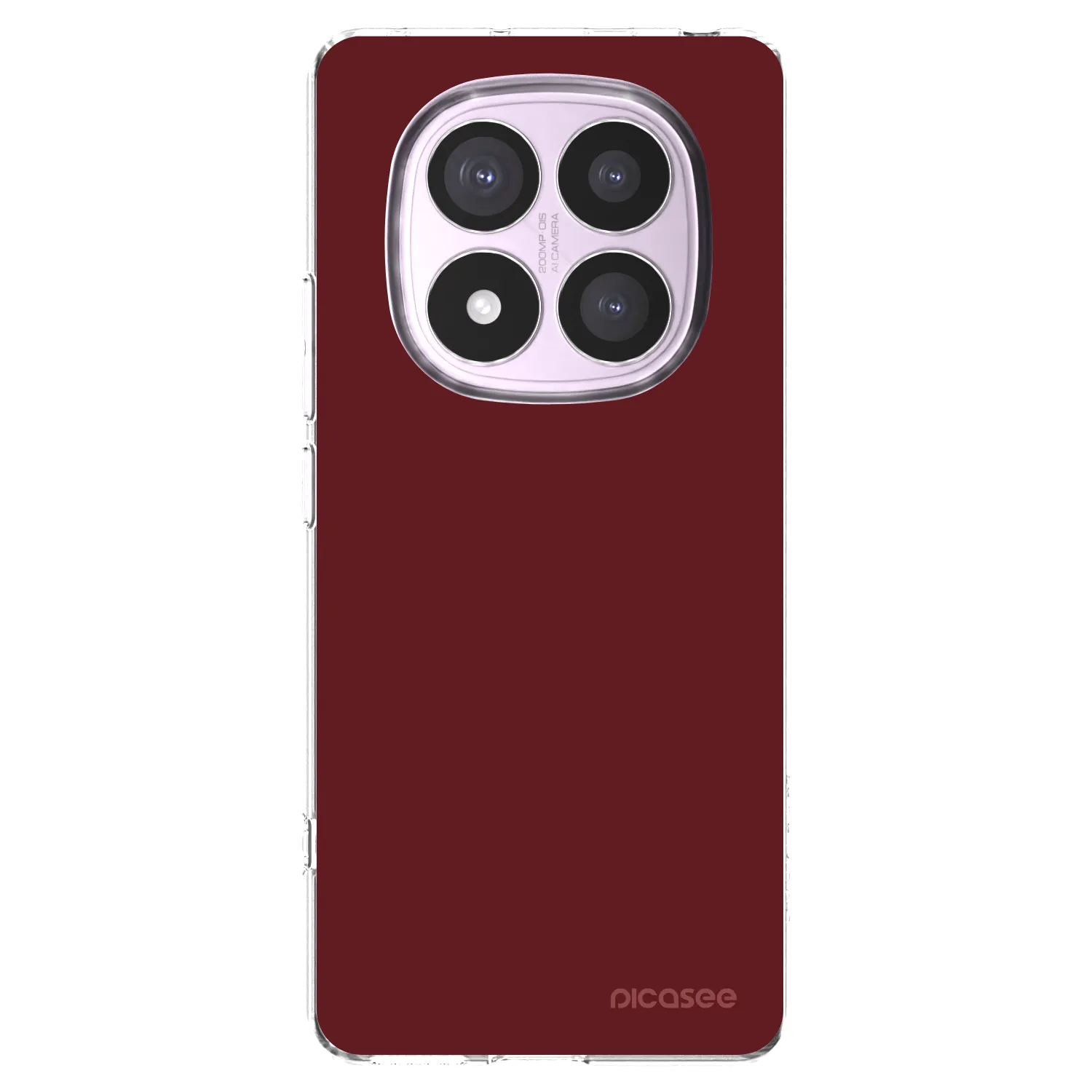 Picasee silikonska prozirna maskica za Xiaomi Redmi Note 14 Pro 5G - Red Bliss