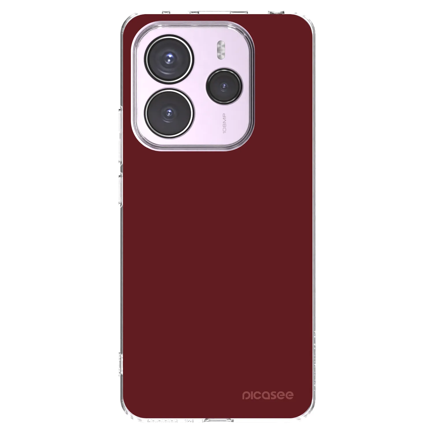 Picasee silikonska prozirna maskica za Xiaomi Redmi Note 14 5G - Red Bliss