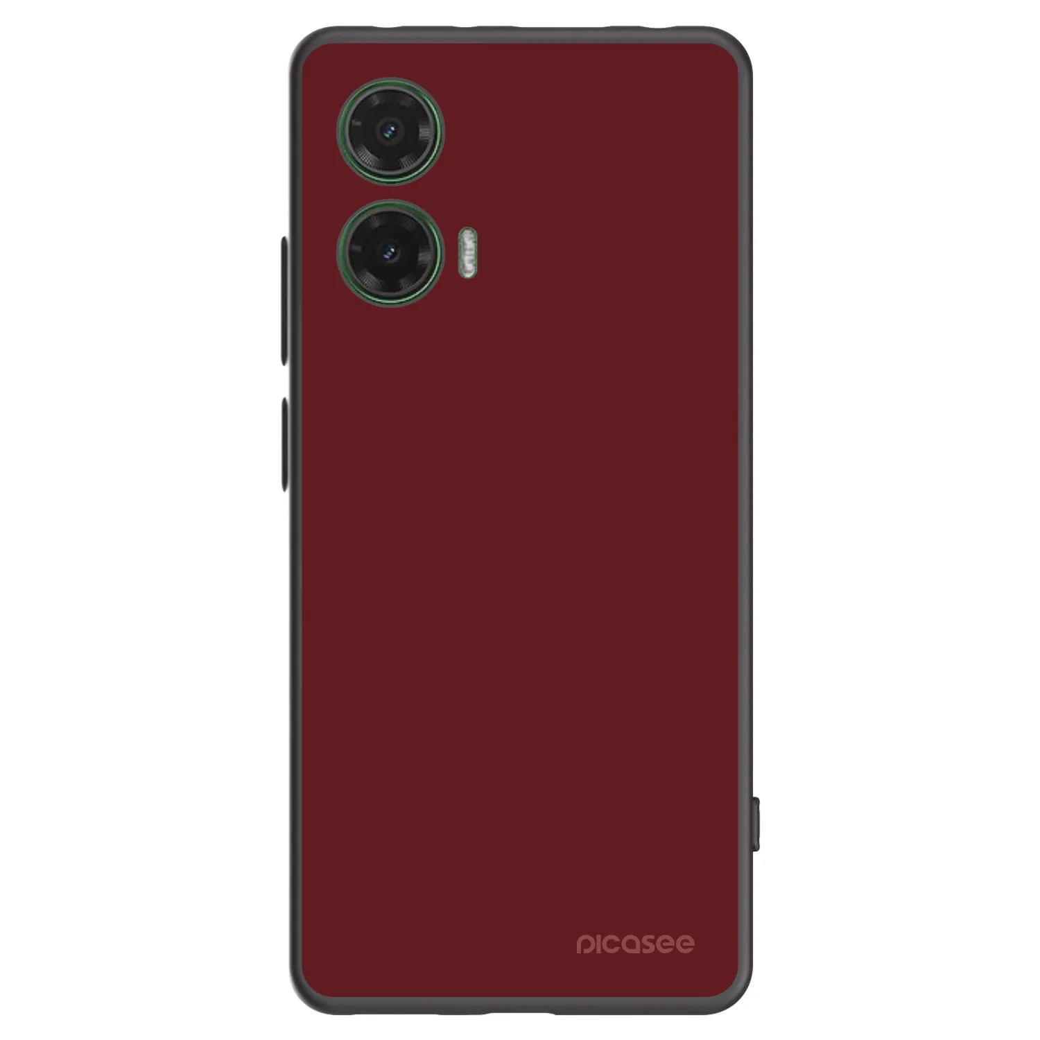 Picasee crna silikonska maskica za Motorola Moto G35 5G - Red Bliss