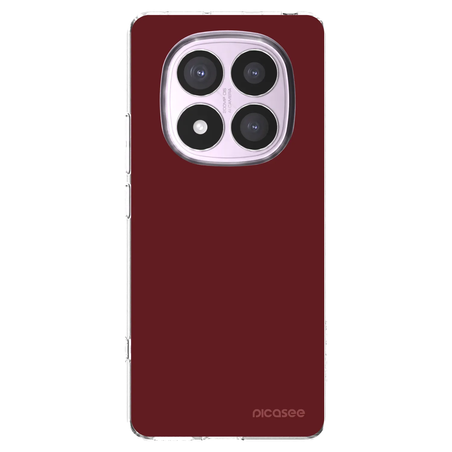 Picasee silikonska prozirna maskica za Xiaomi Redmi Note 14 Pro 4G - Red Bliss