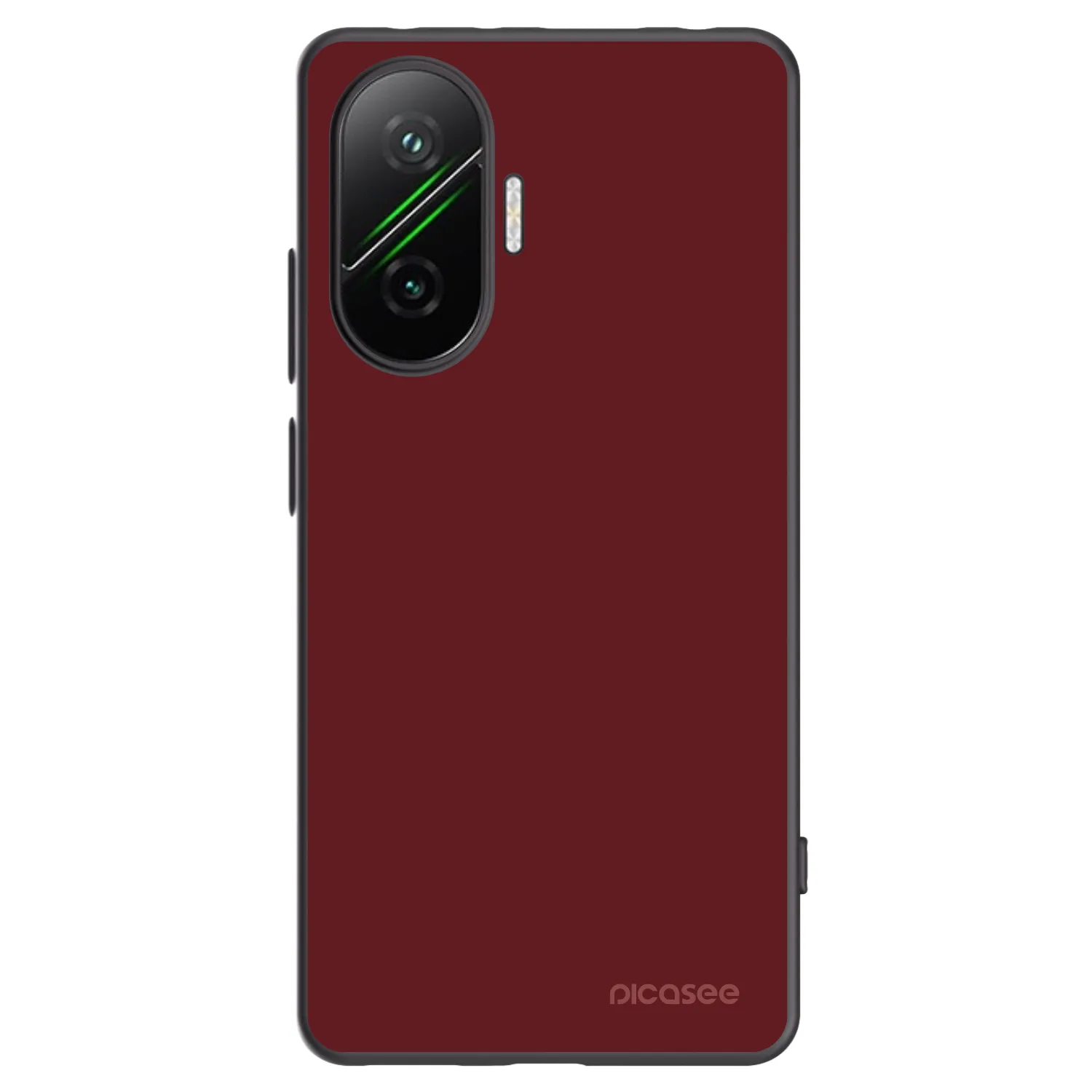 Picasee crna silikonska maskica za Xiaomi Poco F7 5G - Red Bliss