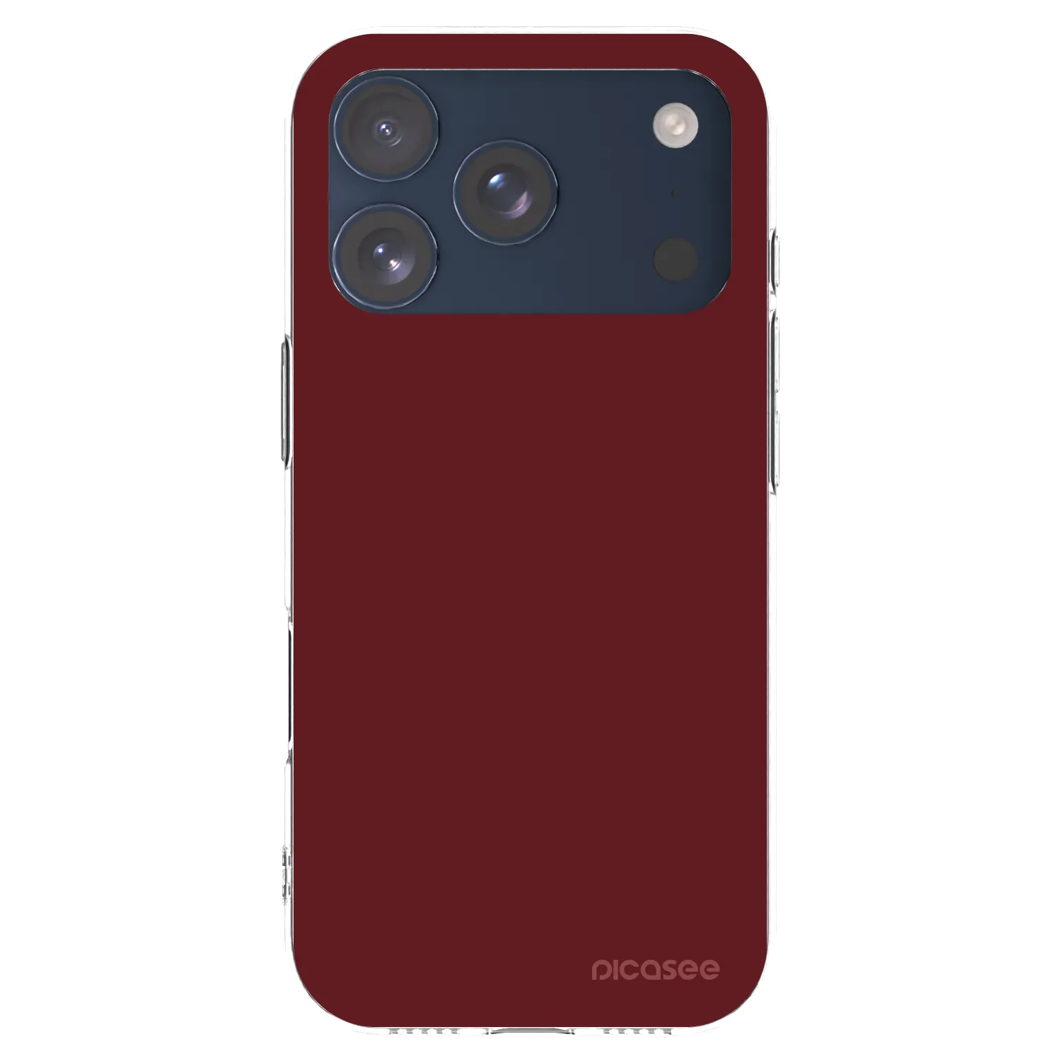 Picasee silikonska prozirna maskica za Apple iPhone 17 Pro - Red Bliss