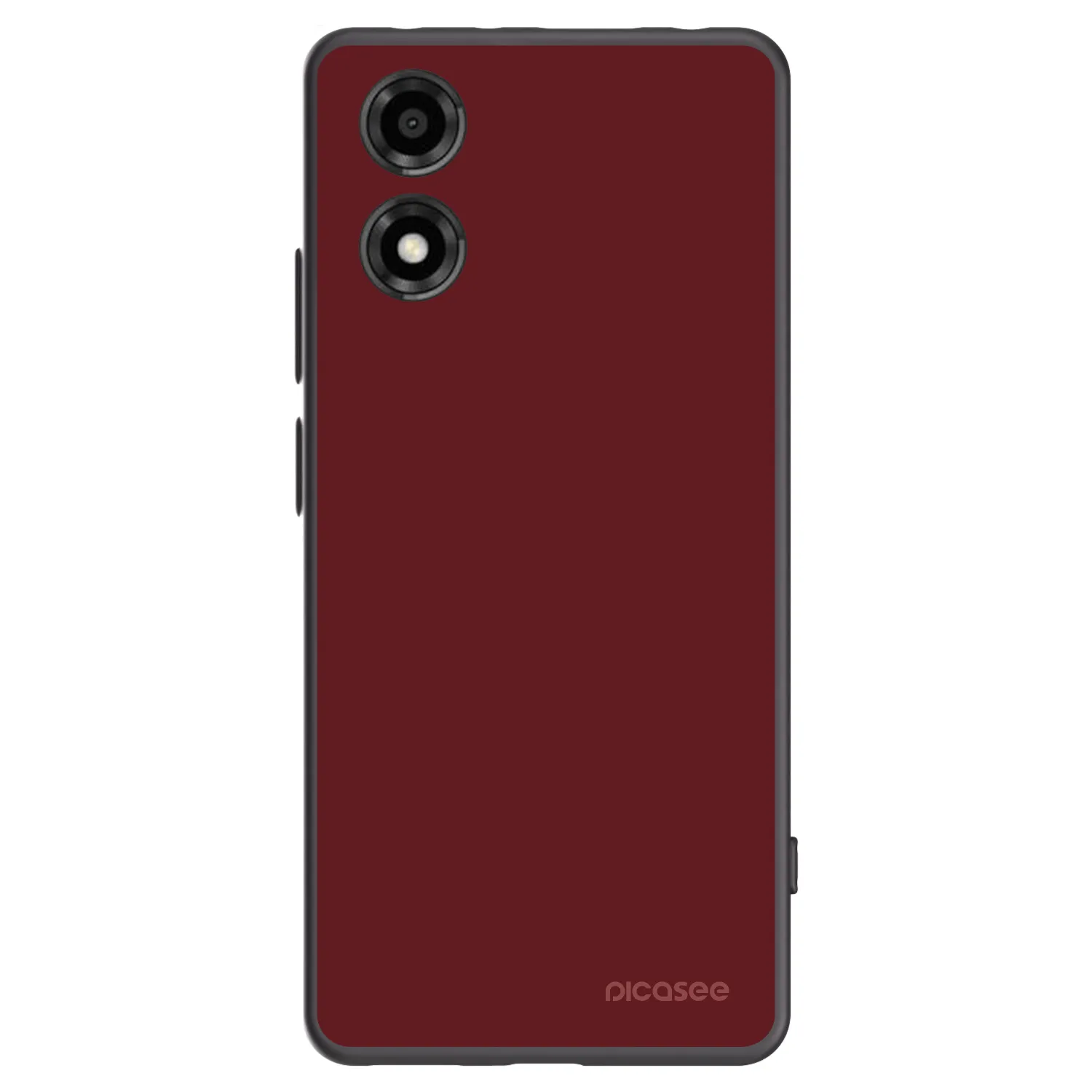 Picasee crna silikonska maskica za Motorola Moto E14 - Red Bliss