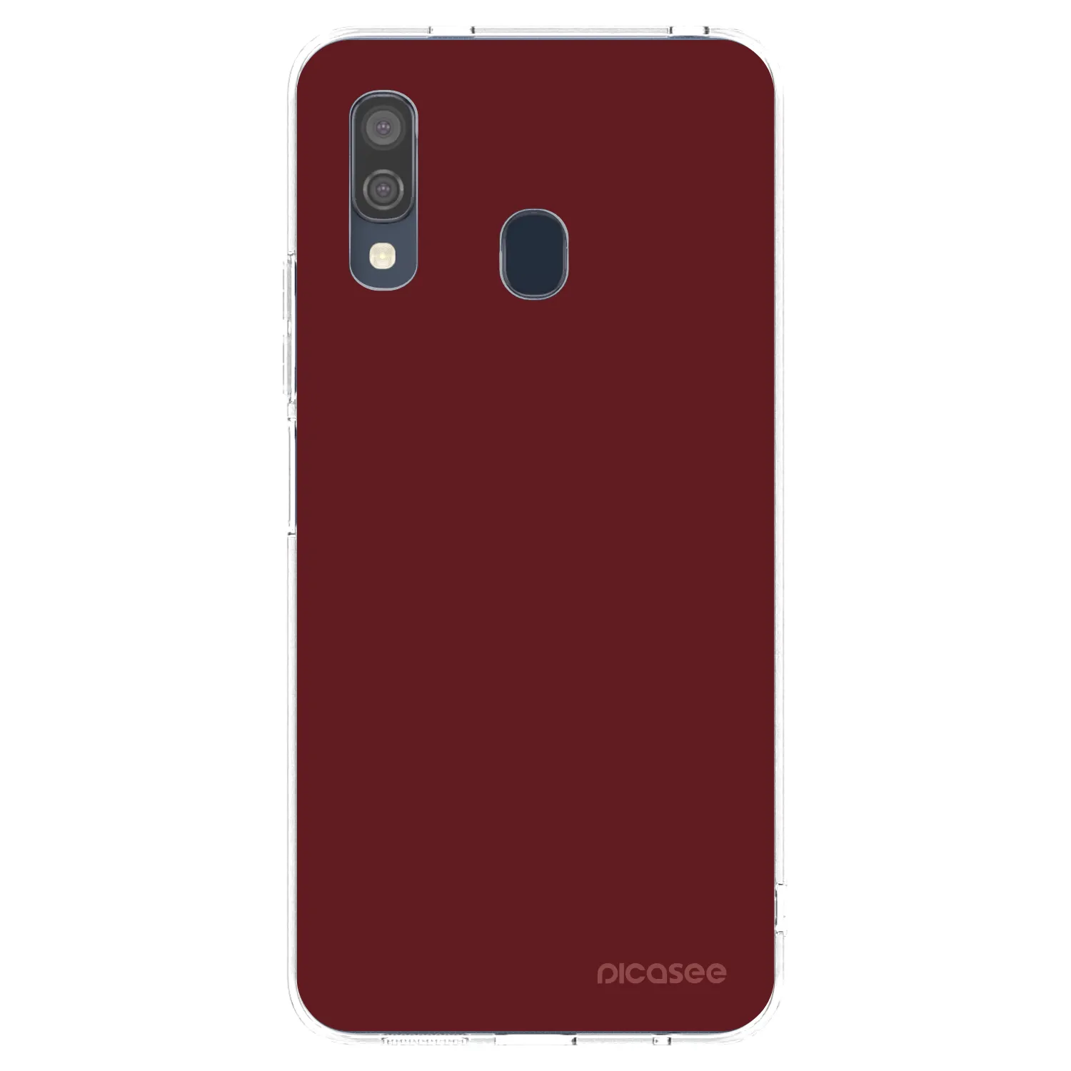 Picasee silikonska prozirna maskica za Samsung Galaxy A40 A405F - Red Bliss