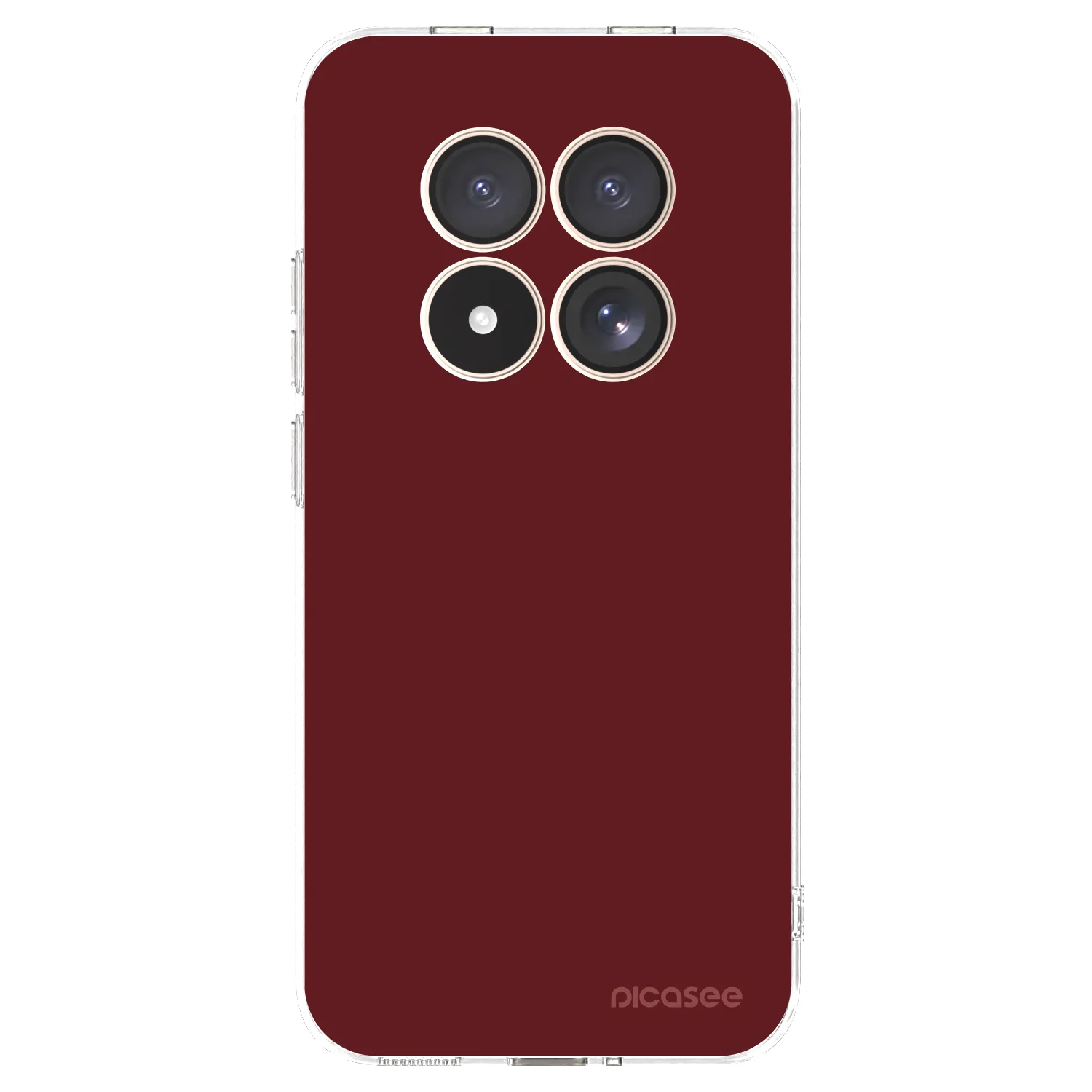 Picasee silikonska prozirna maskica za Xiaomi Redmi Note 15 Pro 4G - Red Bliss