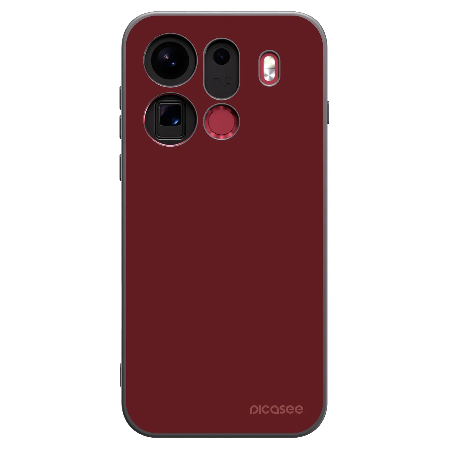 Picasee crna silikonska maskica za OPPO Find X9 Pro - Red Bliss