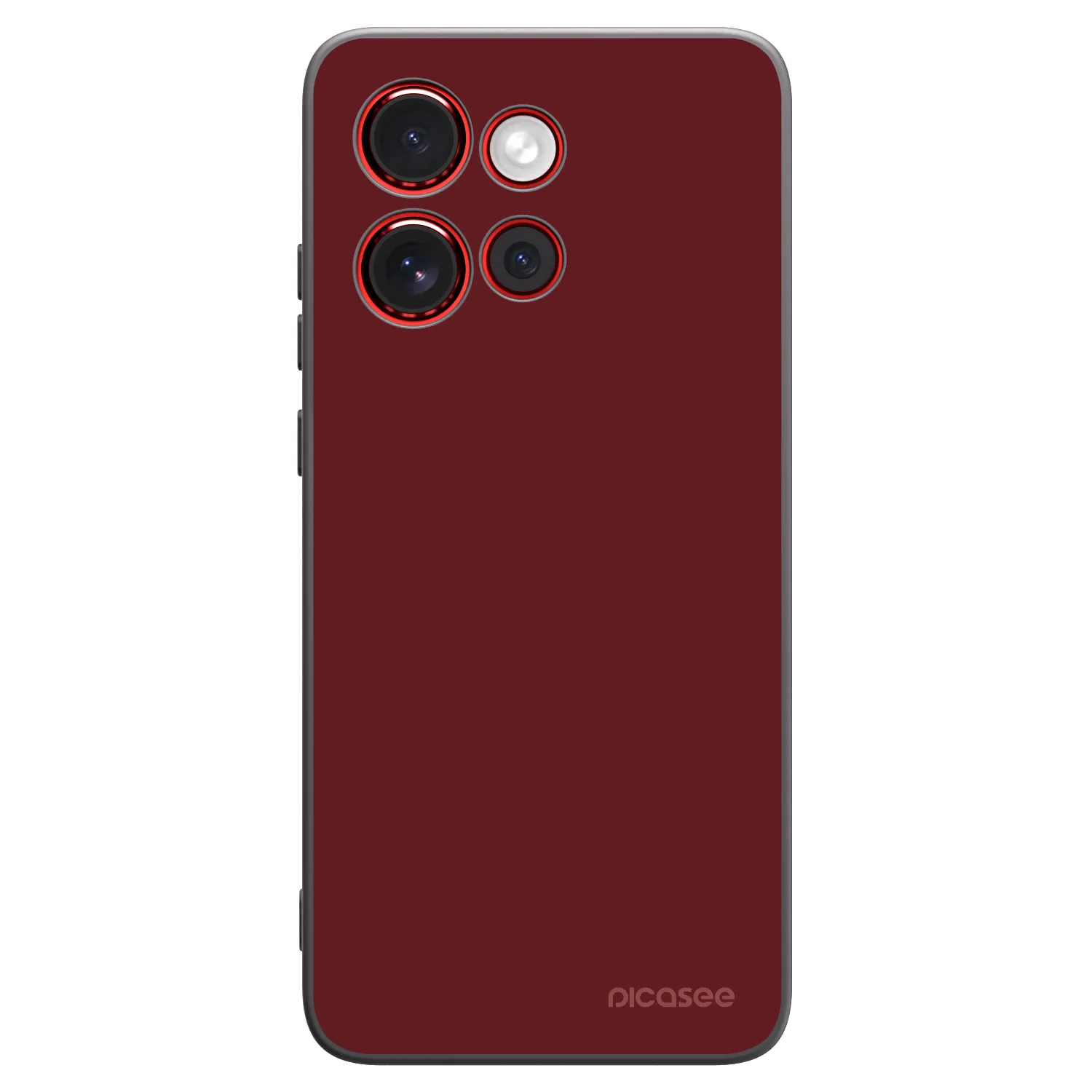 Picasee crna silikonska maskica za Motorola Edge 60 Neo 5G - Red Bliss