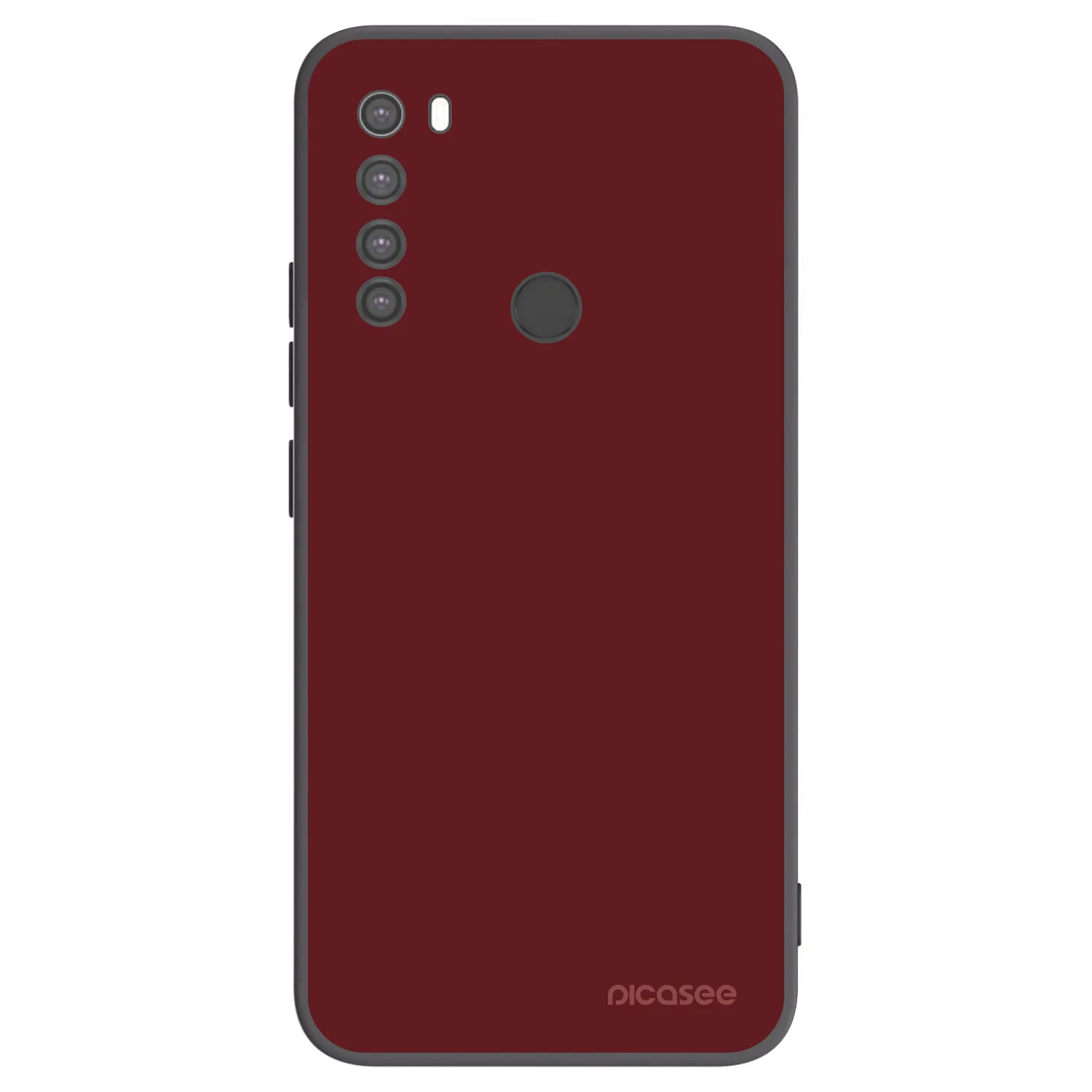 Picasee crna silikonska maskica za Xiaomi Redmi Note 8 - Red Bliss
