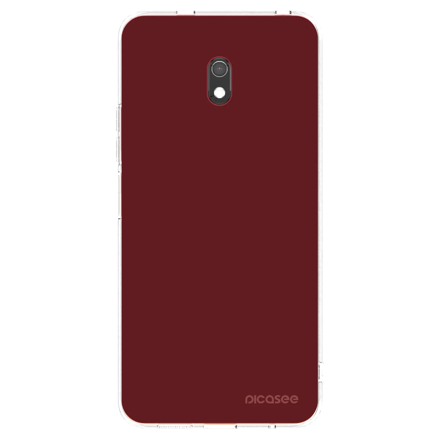 Picasee silikonska prozirna maskica za Xiaomi Redmi 8A - Red Bliss