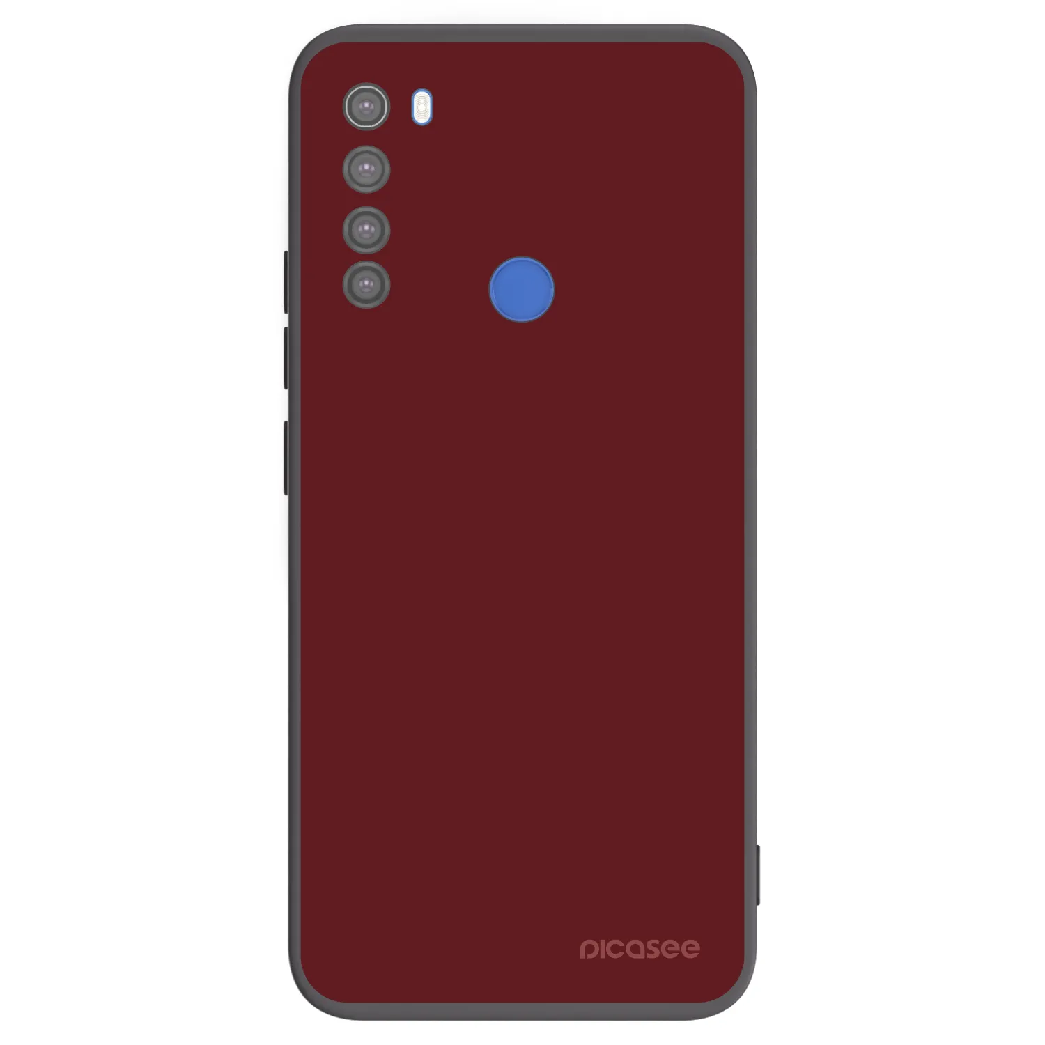 Picasee crna silikonska maskica za Xiaomi Redmi Note 8T - Red Bliss