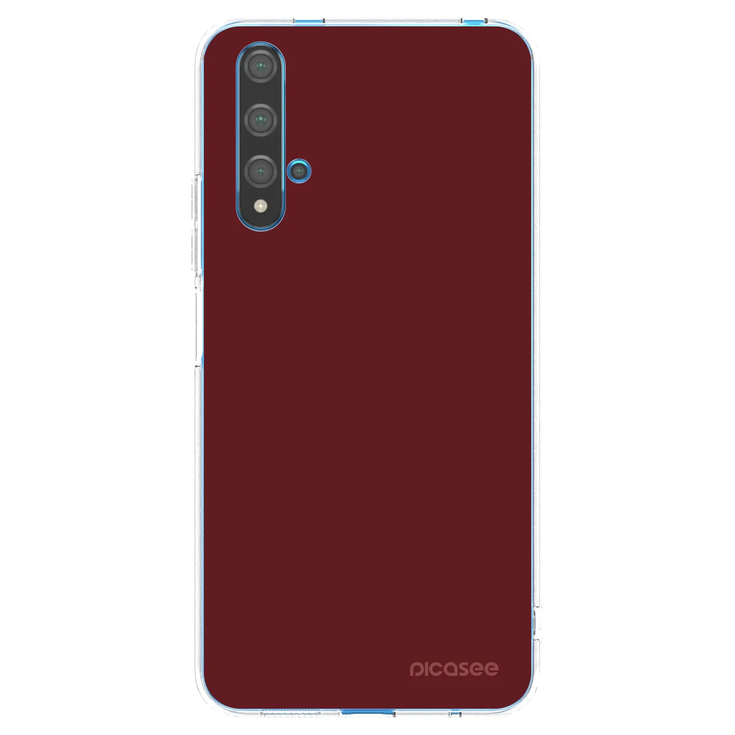 Picasee silikonska prozirna maskica za Huawei Nova 5T - Red Bliss