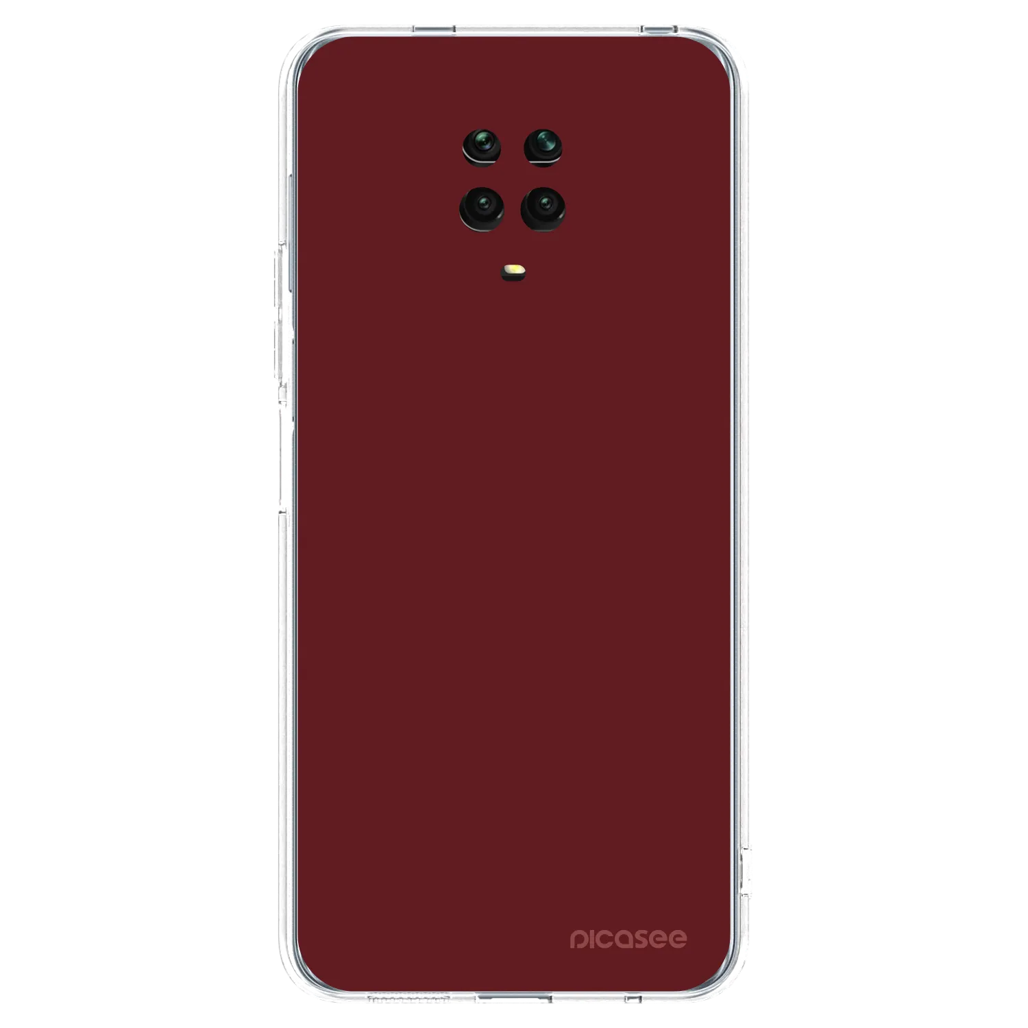 Picasee silikonska prozirna maskica za Xiaomi Redmi Note 9 Pro - Red Bliss
