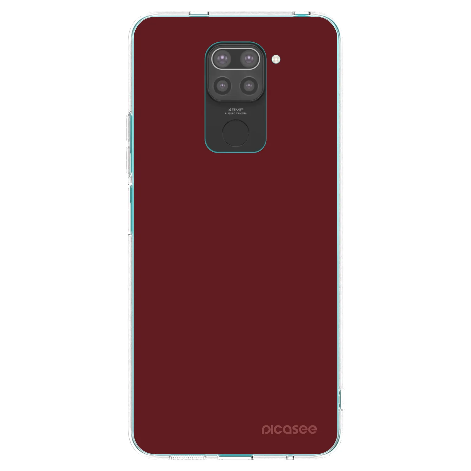 Picasee crna silikonska maskica za Xiaomi Redmi Note 9 - Red Bliss