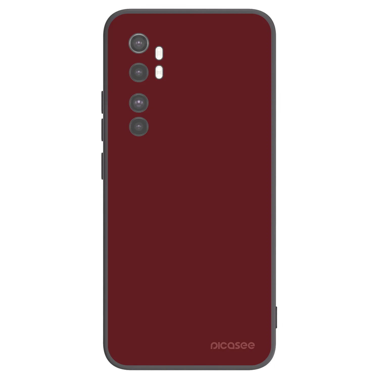 Picasee crna silikonska maskica za Xiaomi Mi Note 10 Lite - Red Bliss