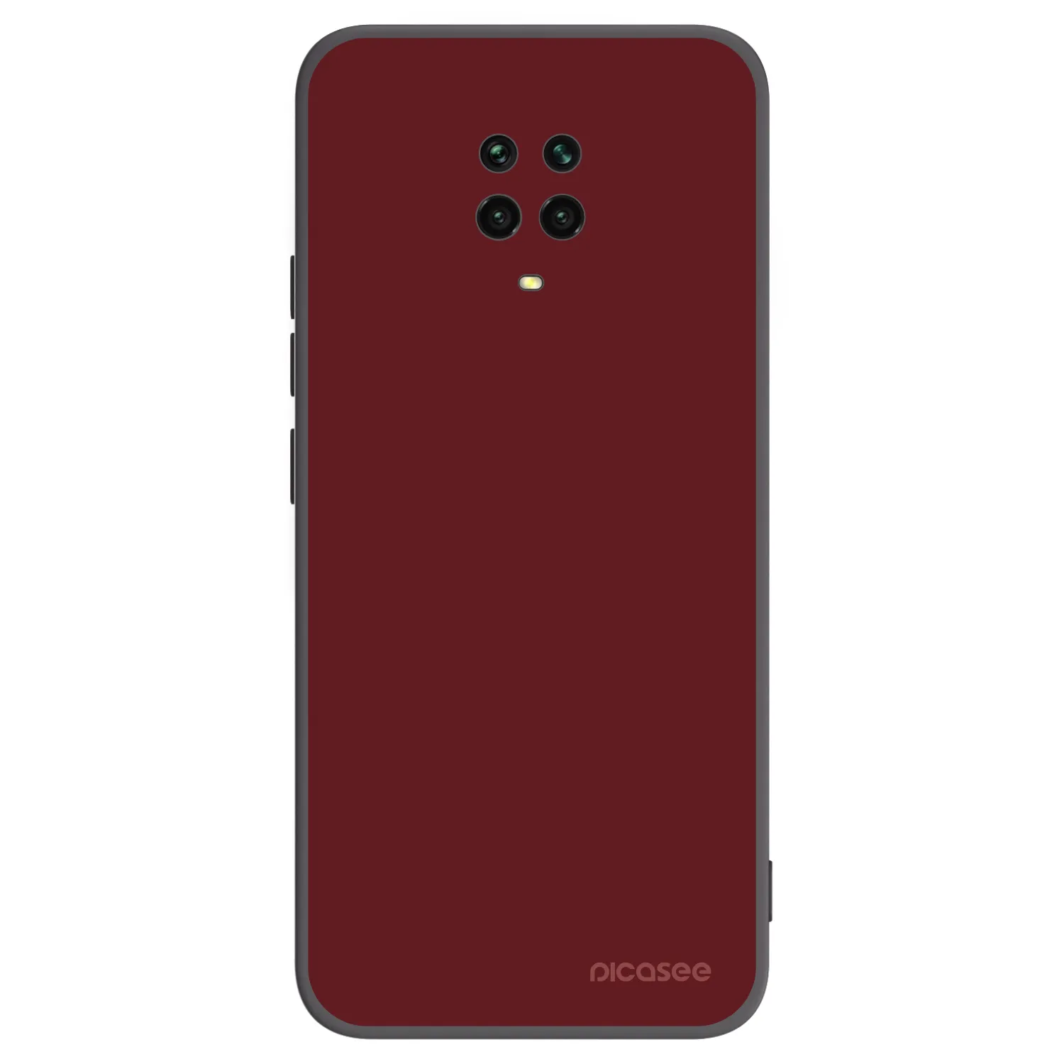 Picasee crna silikonska maskica za Xiaomi Redmi Note 9S - Red Bliss