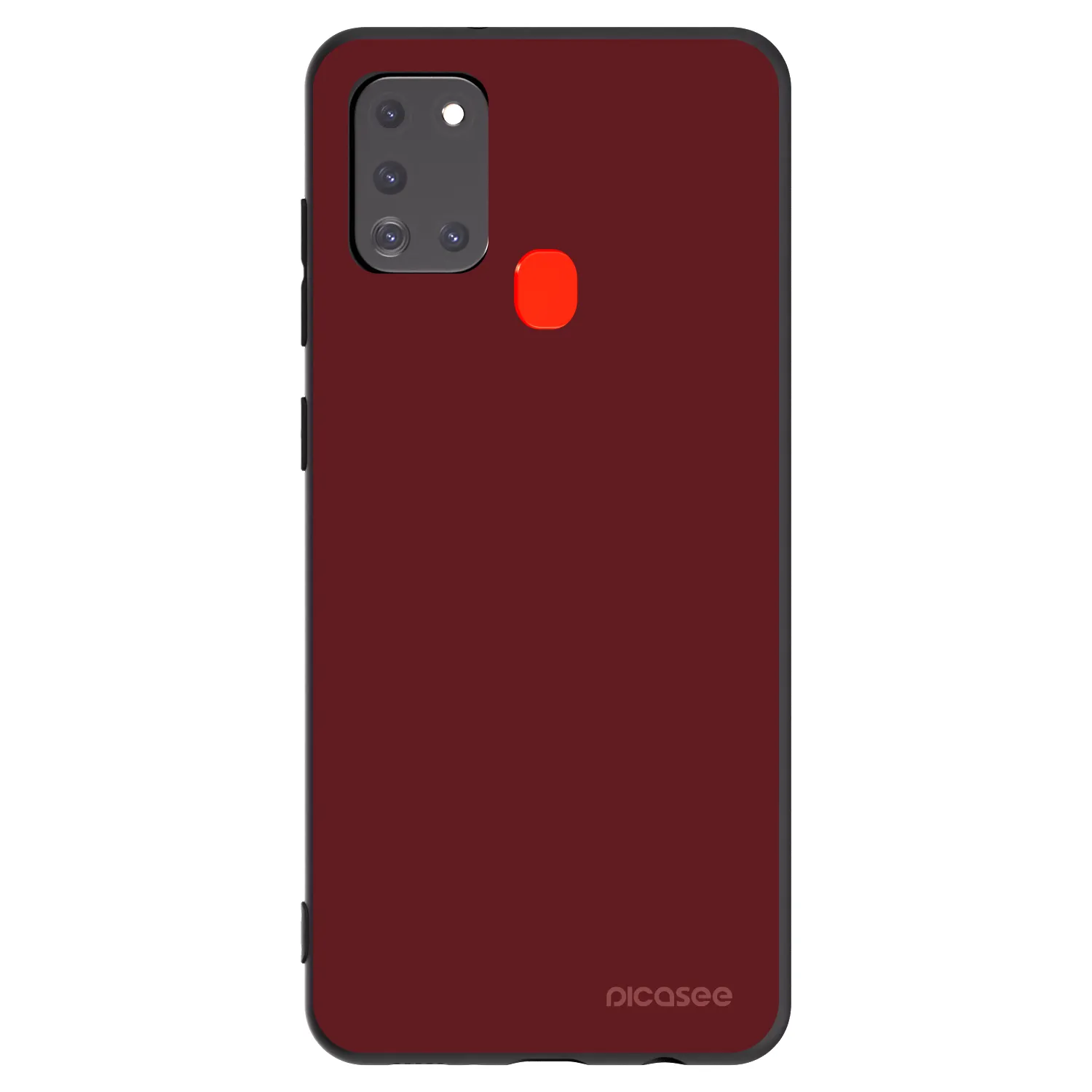 Picasee crna silikonska maskica za Samsung Galaxy A21s - Red Bliss