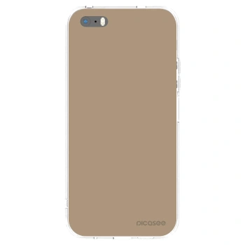 Picasee silikonska prozirna maskica za Apple iPhone 5/5S/SE - Soft Sand