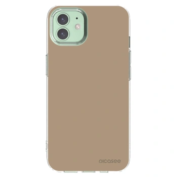 Picasee silikonska prozirna maskica za Apple iPhone 12 - Soft Sand